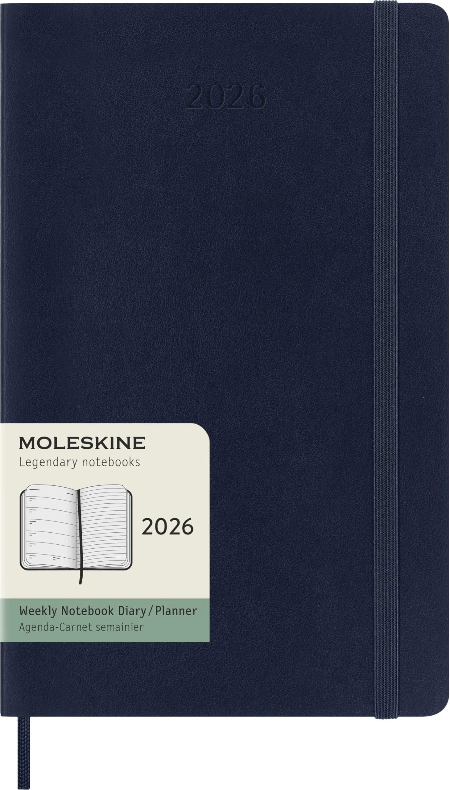 Moleskine Agenda Settimanale 2026 Large Blu