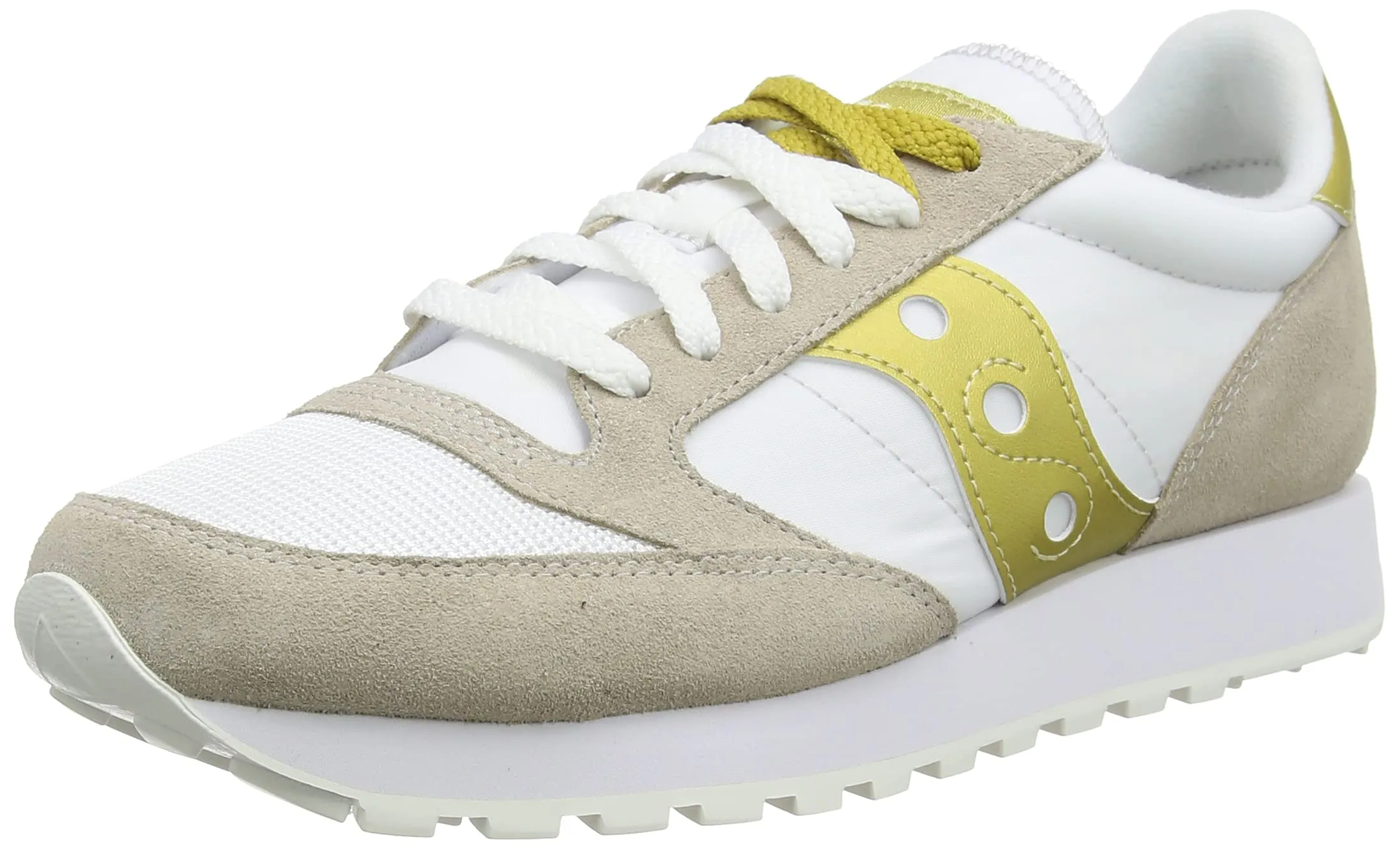 Saucony Jazz Original Vintage, Sneaker Donna, Bianco Oro