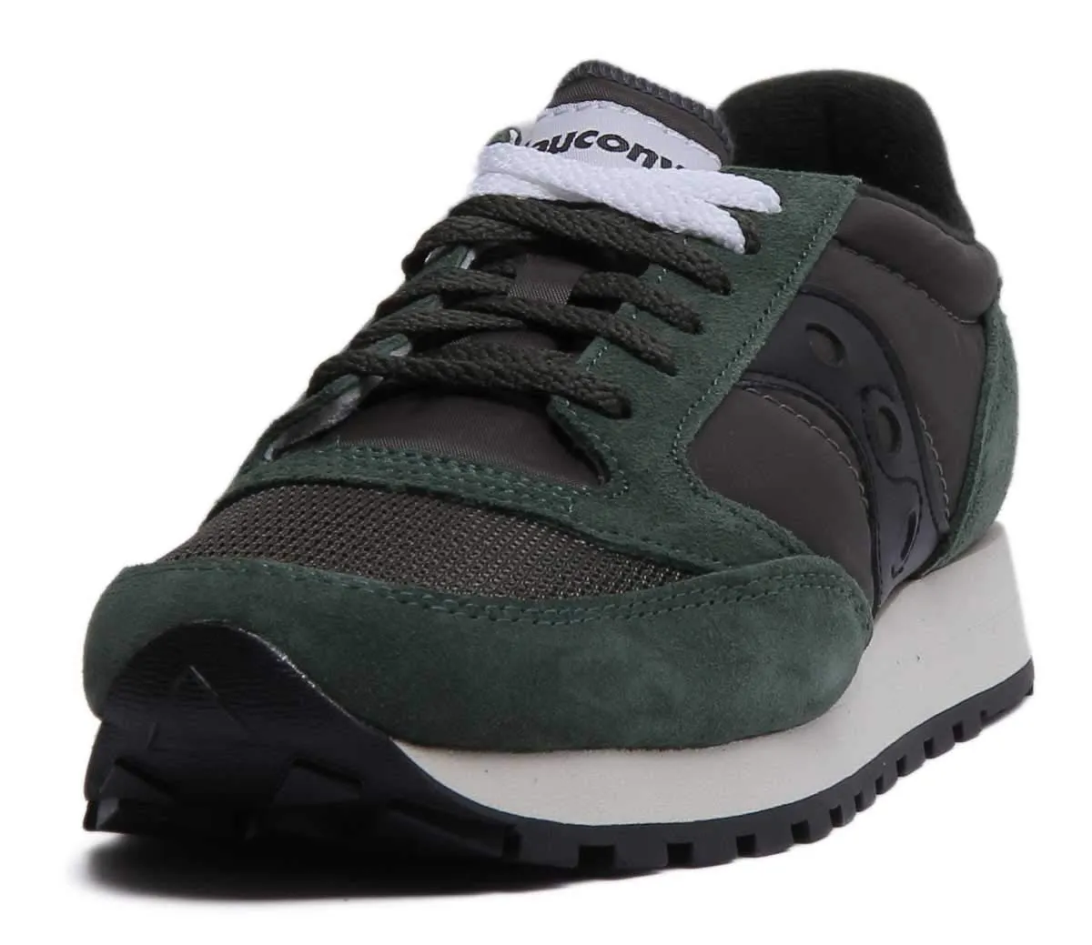 Saucony Jazz Original Vintage - Scarpe da Ginnastica Uomo - Verde Scuro/Nero - 43 EU