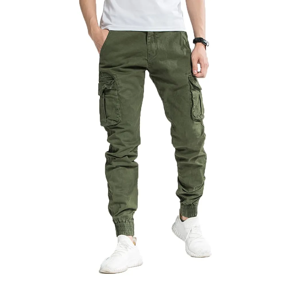 TONY BACKER Pantaloni Cargo Uomo Verde