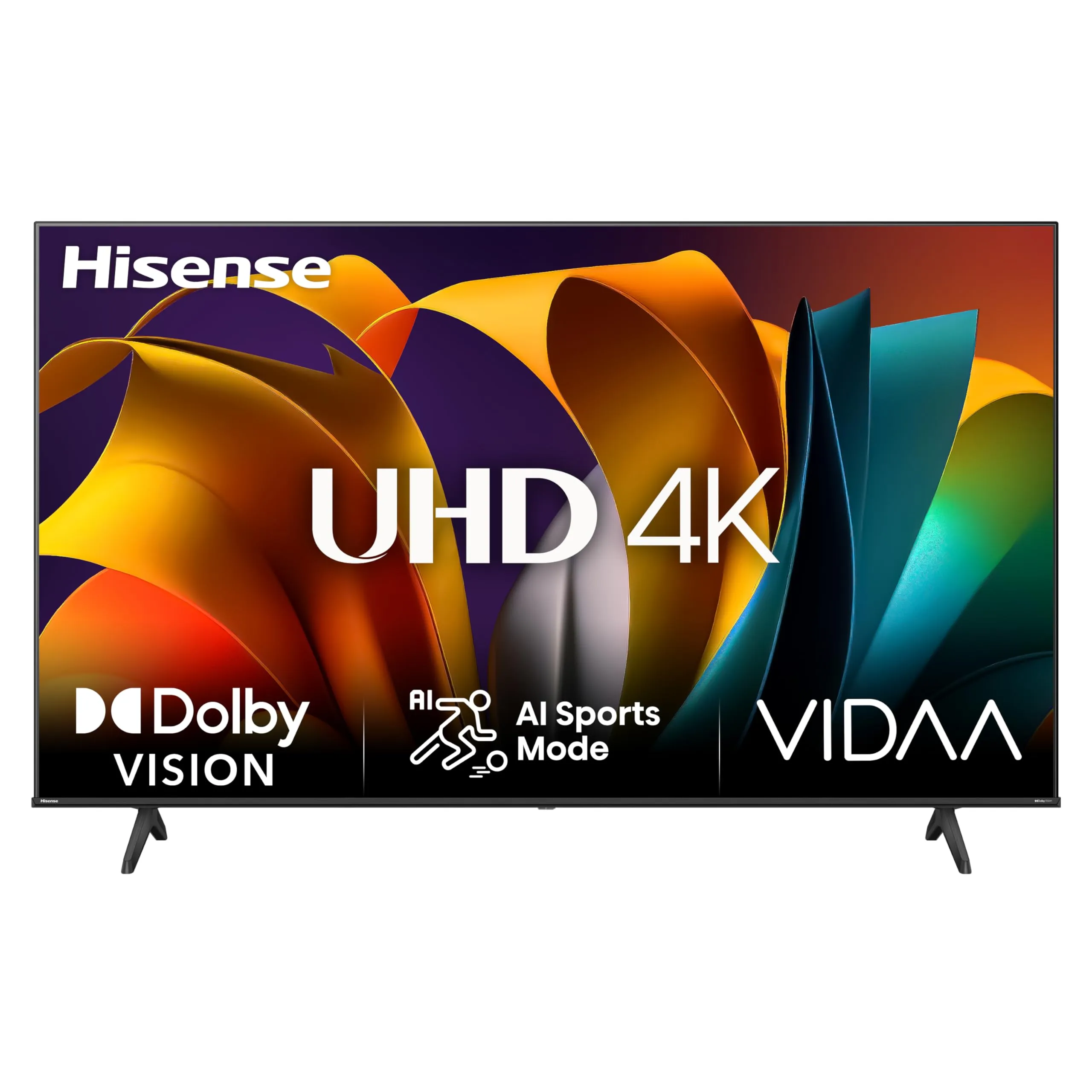 Hisense TV 65" 4K Ultra HD 65A6N, Smart TV VIDAA U7, Dolby Vision, HDR 10+, DTS Virtual:X, Game Mode, Alexa Built-in, VIDAA Voice, Tuner DVB-T2/S2 HEVC 10, lativù 4K