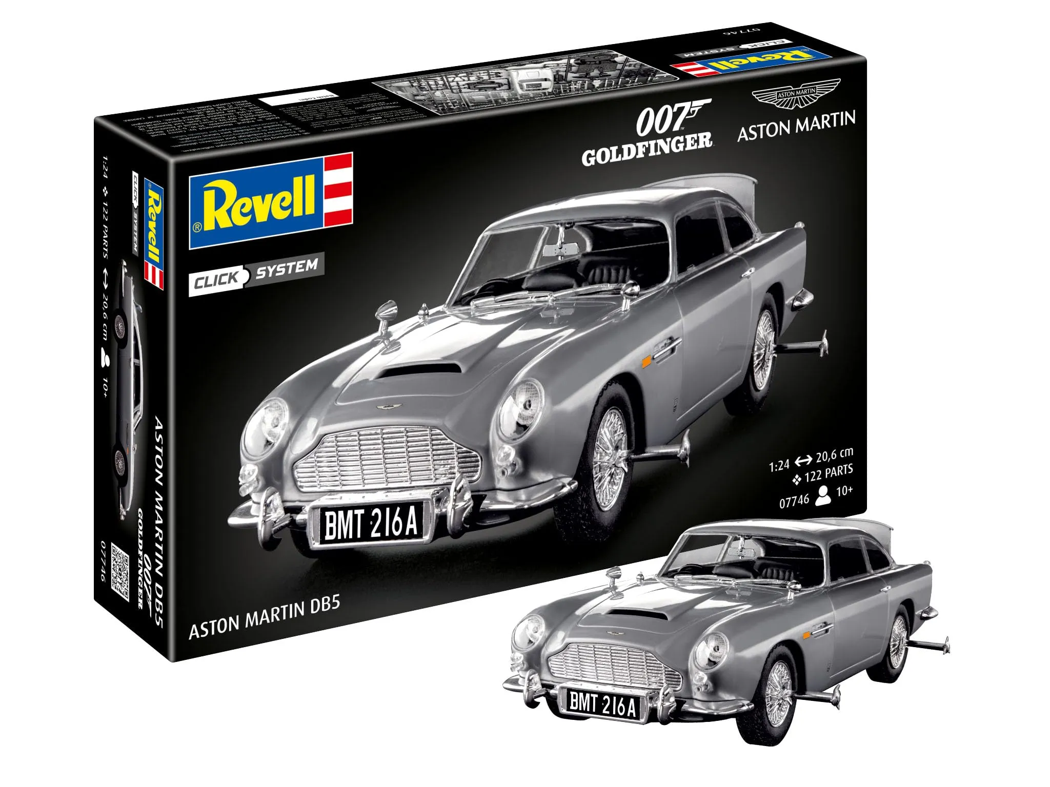 Revell 07746 James Bond Aston Martin DB5 - Kit di Montaggio a Scatto 1:24
