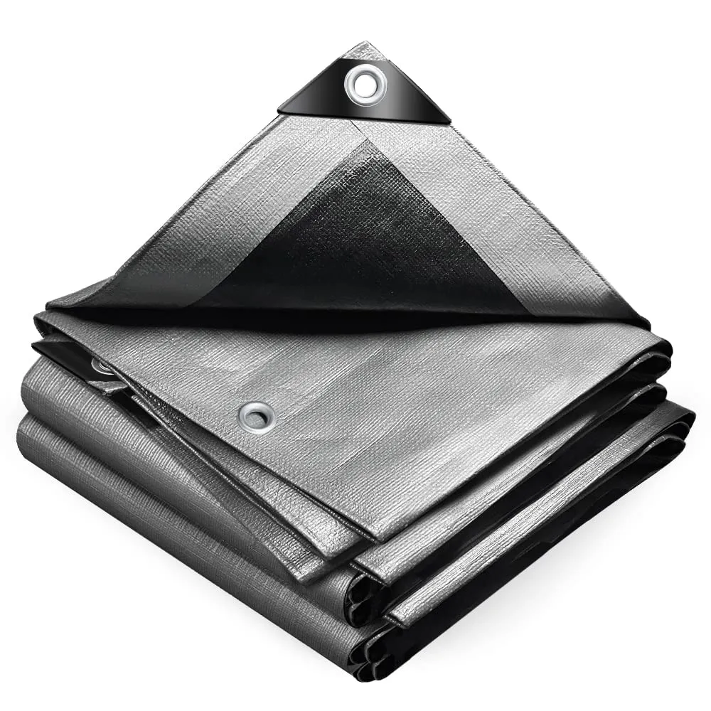 VOUNOT® Telo Impermeabile Esterno 1.5x6m Grigio-Nero