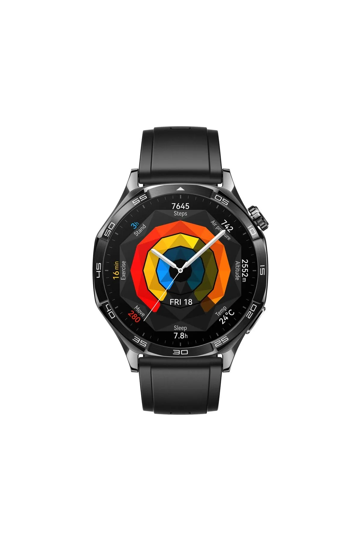 Huawei Watch GT 5 46 mm - Smartwatch con cinturino in fluoroelastomero nero