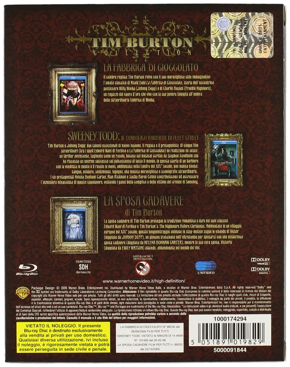 Tim Burton Collection - DVD Imperdibili
