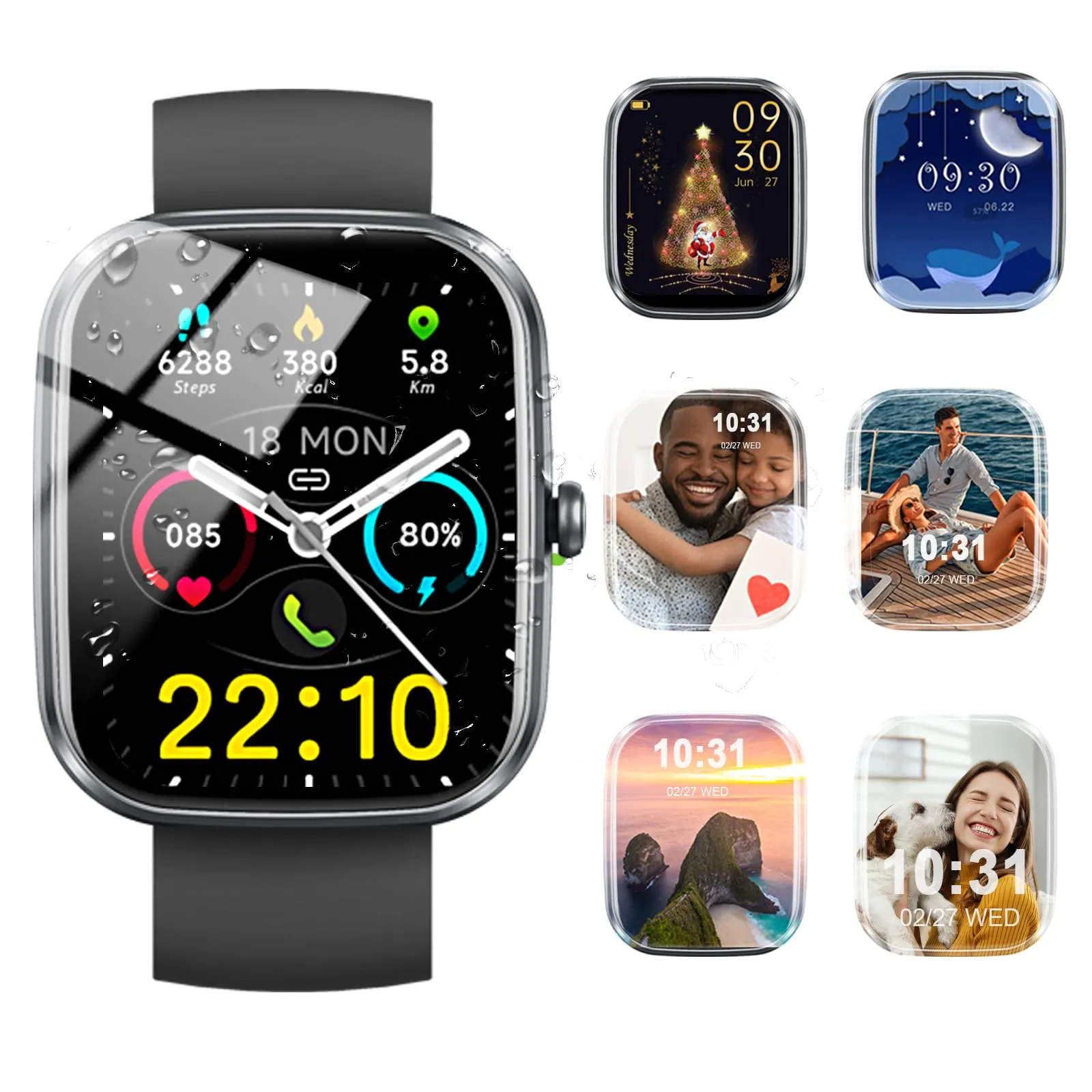 Smartwatch Uomo Donna 2025 con Chiamate Bluetooth e Monitoraggio Completo della Salute