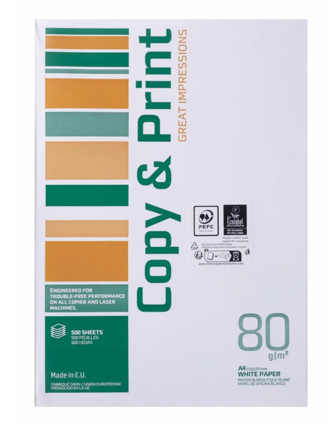 Fabriano Copy 2 Carta A4 per Stampante - 5 Risme da 500 Fogli