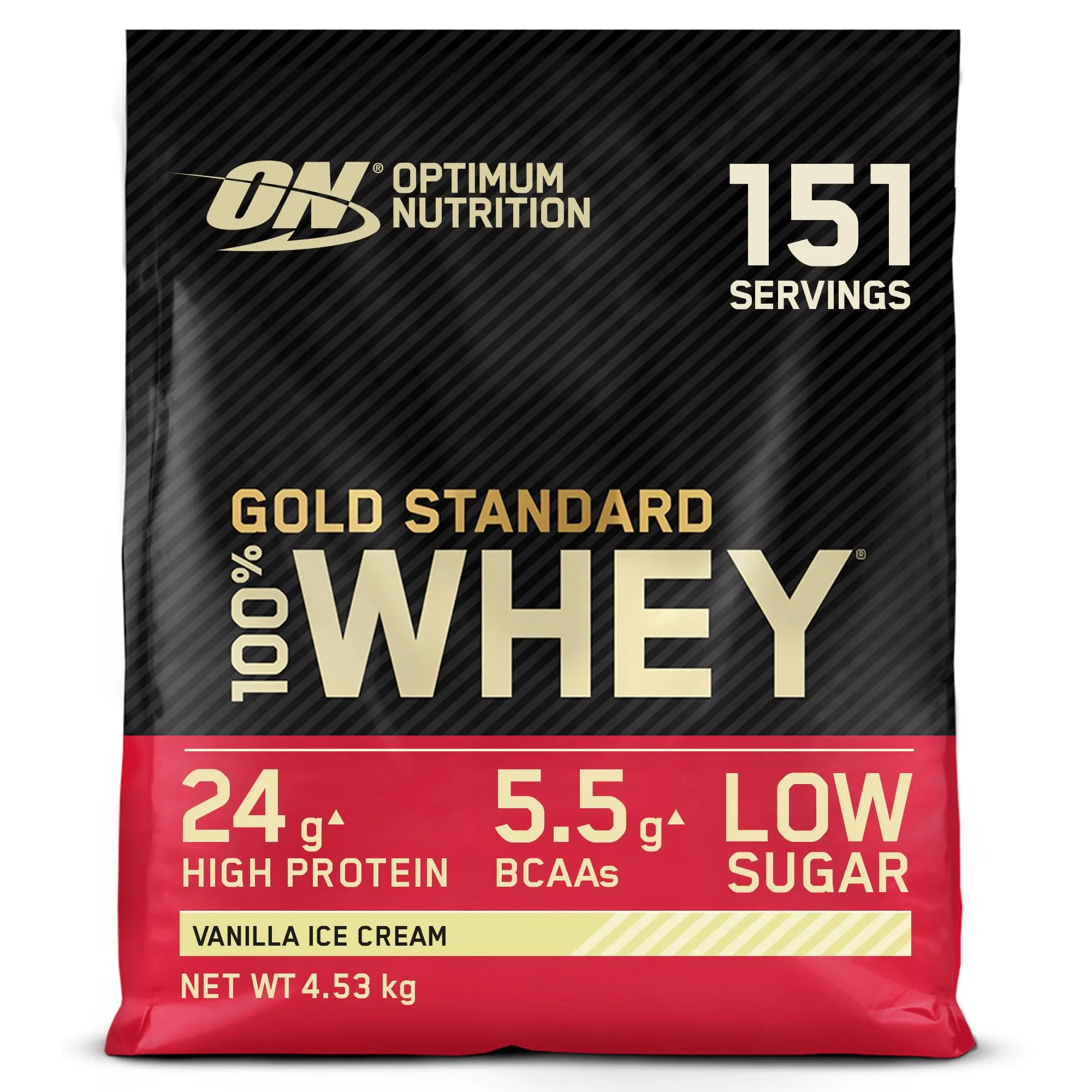 Optimum Nutrition Gold Standard 100% Whey, Gelato alla Vaniglia, 4.53kg