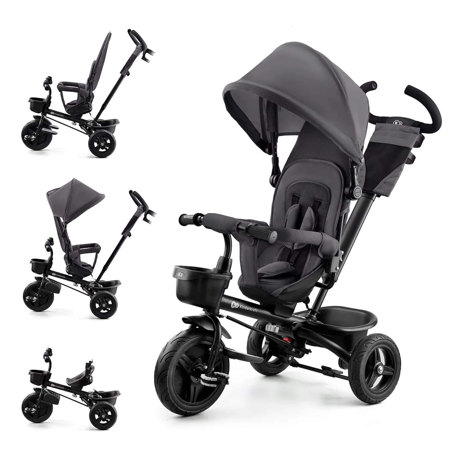 Kinderkraft AVEO Triciclo Multifunzionale per Bambini