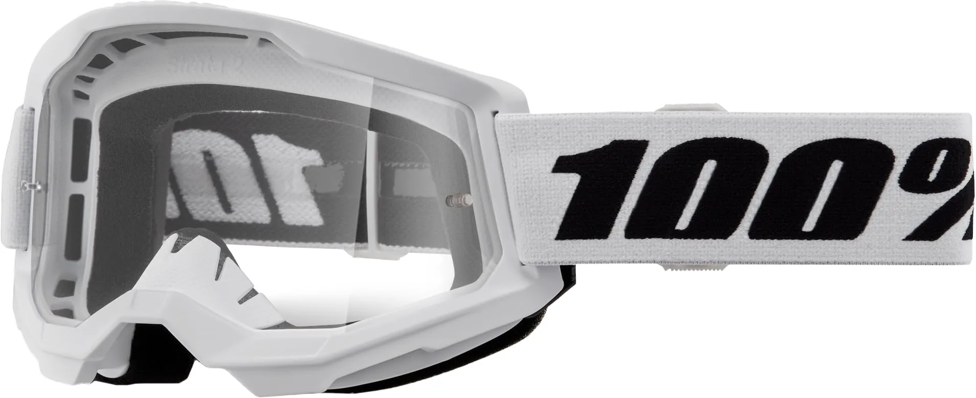 Maschera 100% Strata 2 White - Lente Trasparente