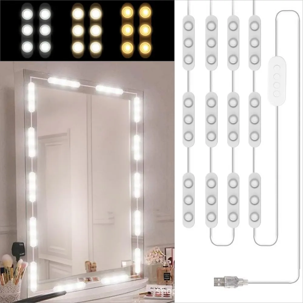 Litinliv 5M Luci LED da Specchio Dimmerabile 3 Colori