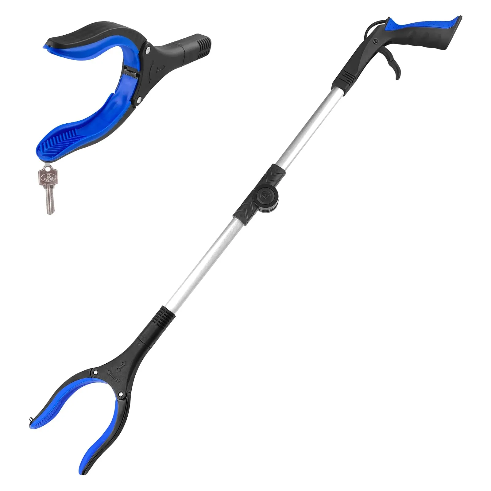 Relota Pinza Telescopica Pieghevole 80cm con Testa Rotante e Magnete