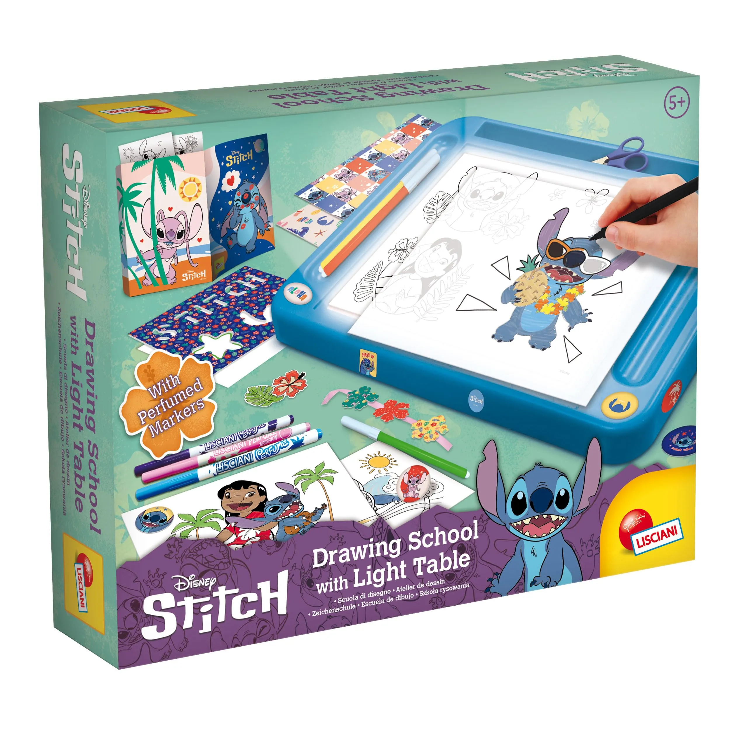 Liscianigiochi Stitch Drawing School With Light Table