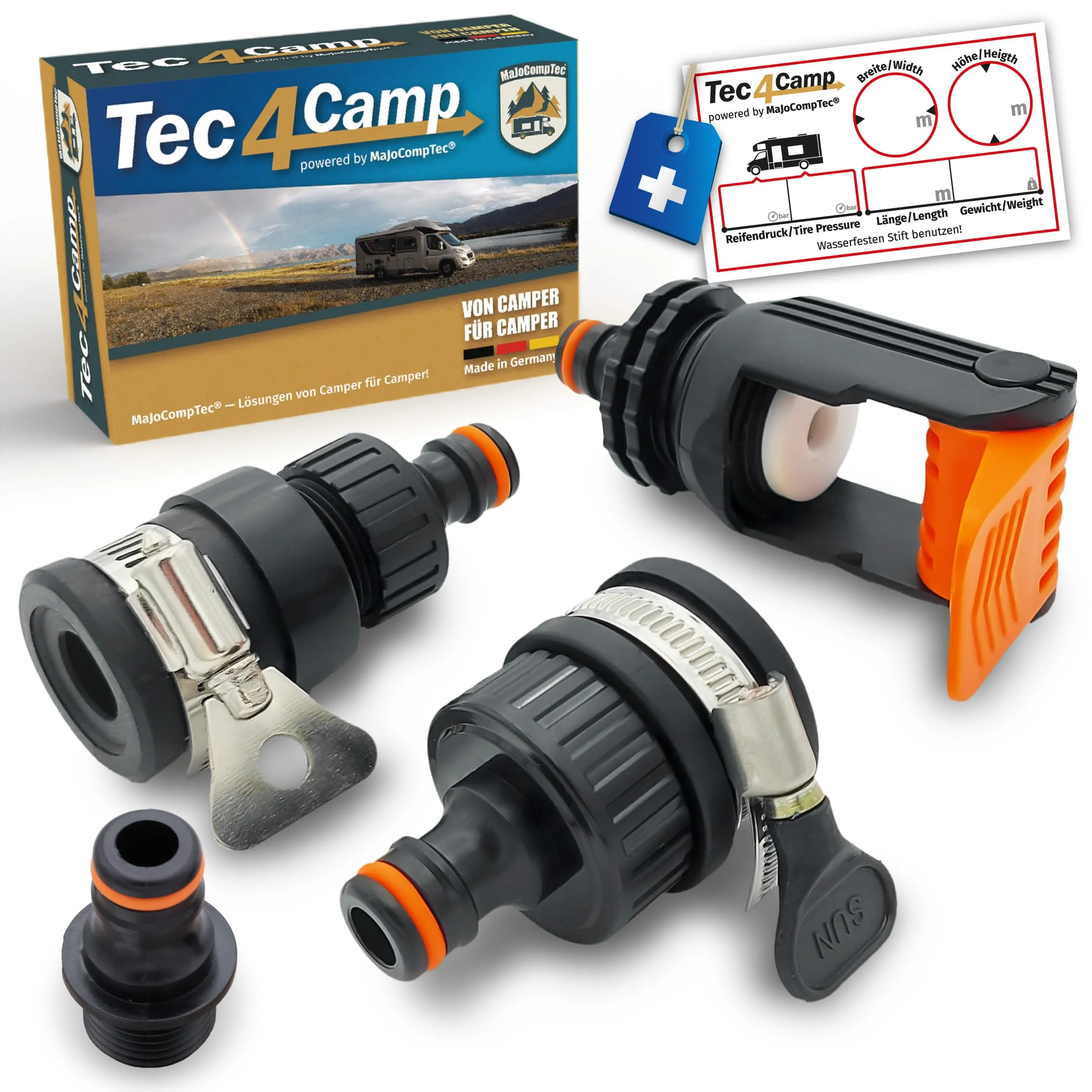 MaJoCompTec® ALLCONNECT Set Universale di Collegamento per Rubinetto