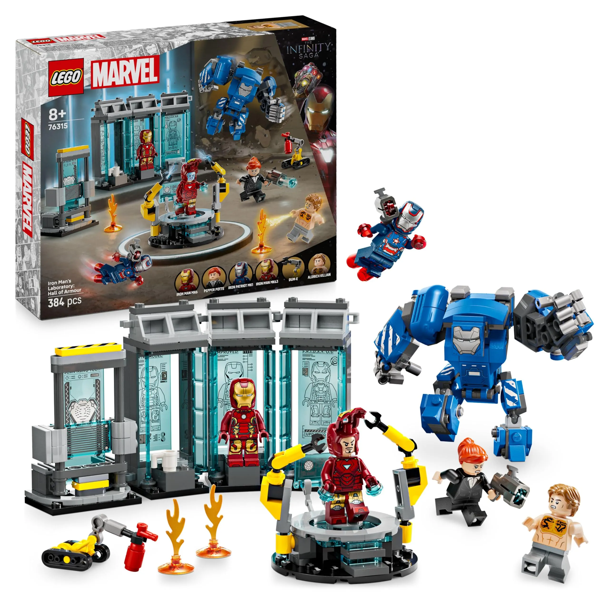 LEGO Marvel Laboratorio di Iron Man: Sala delle Armature