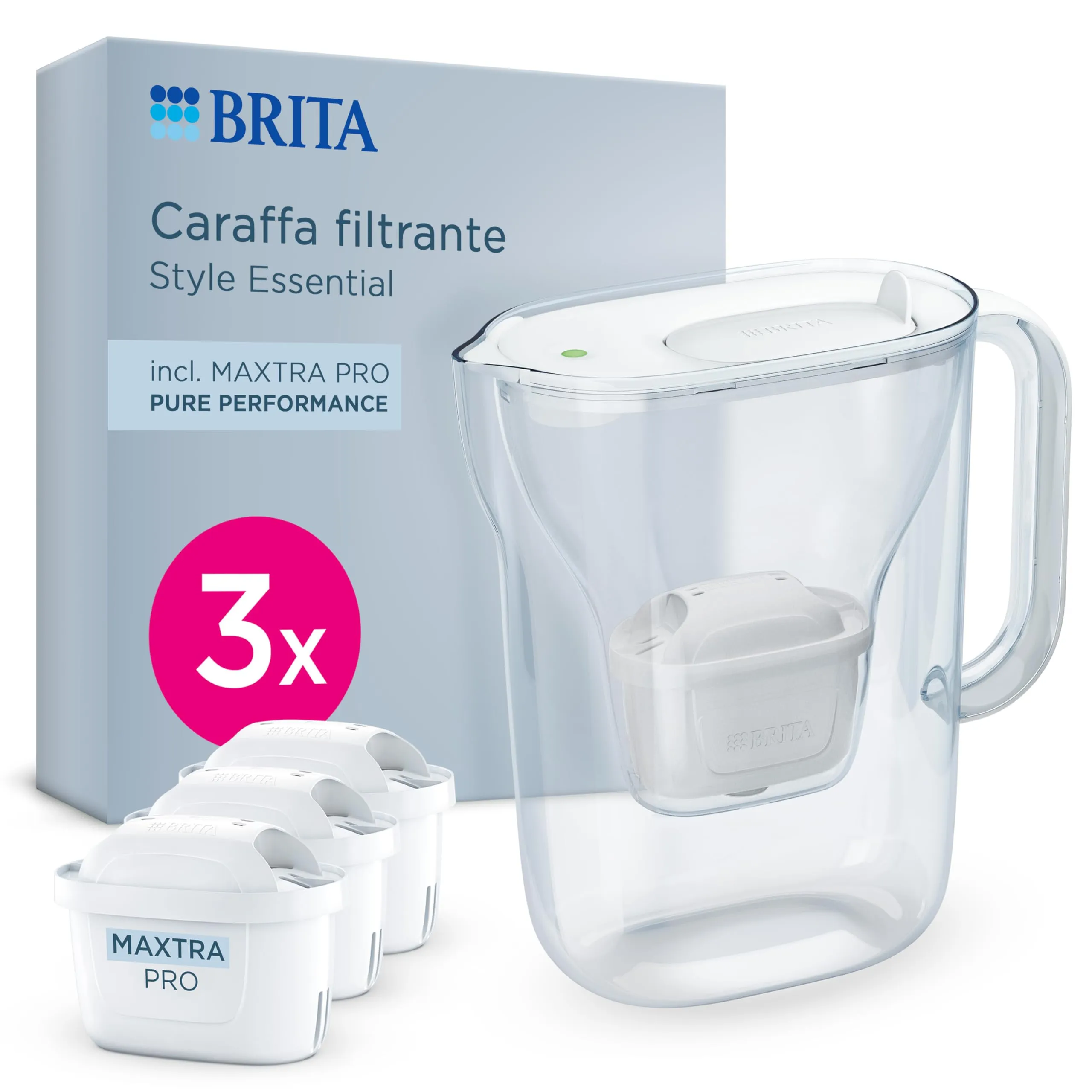 BRITA Caraffa filtrante Style Essential White