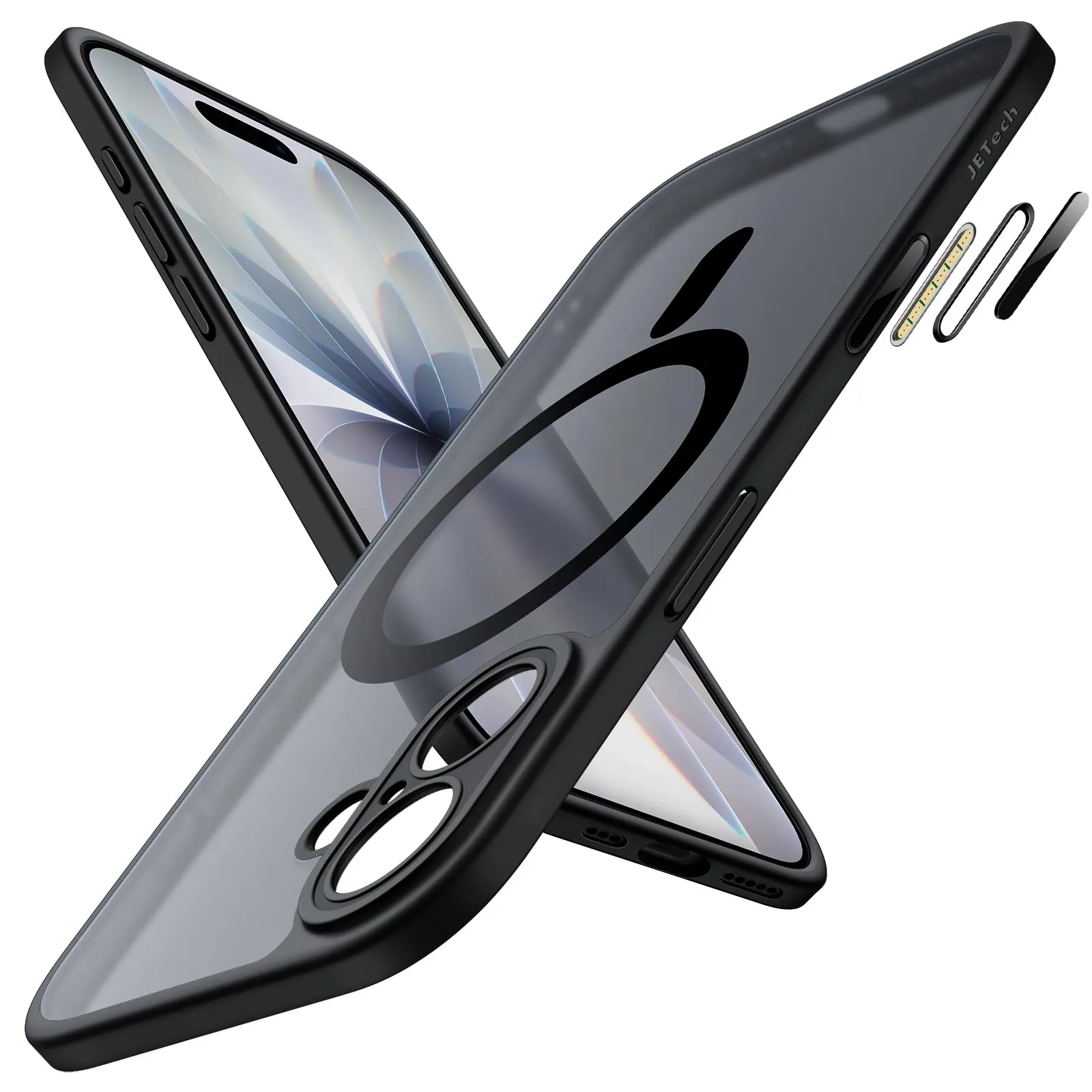JETech Cover Magnetica per iPhone 17 6,3 Pollici Compatibile con MagSafe, Nera