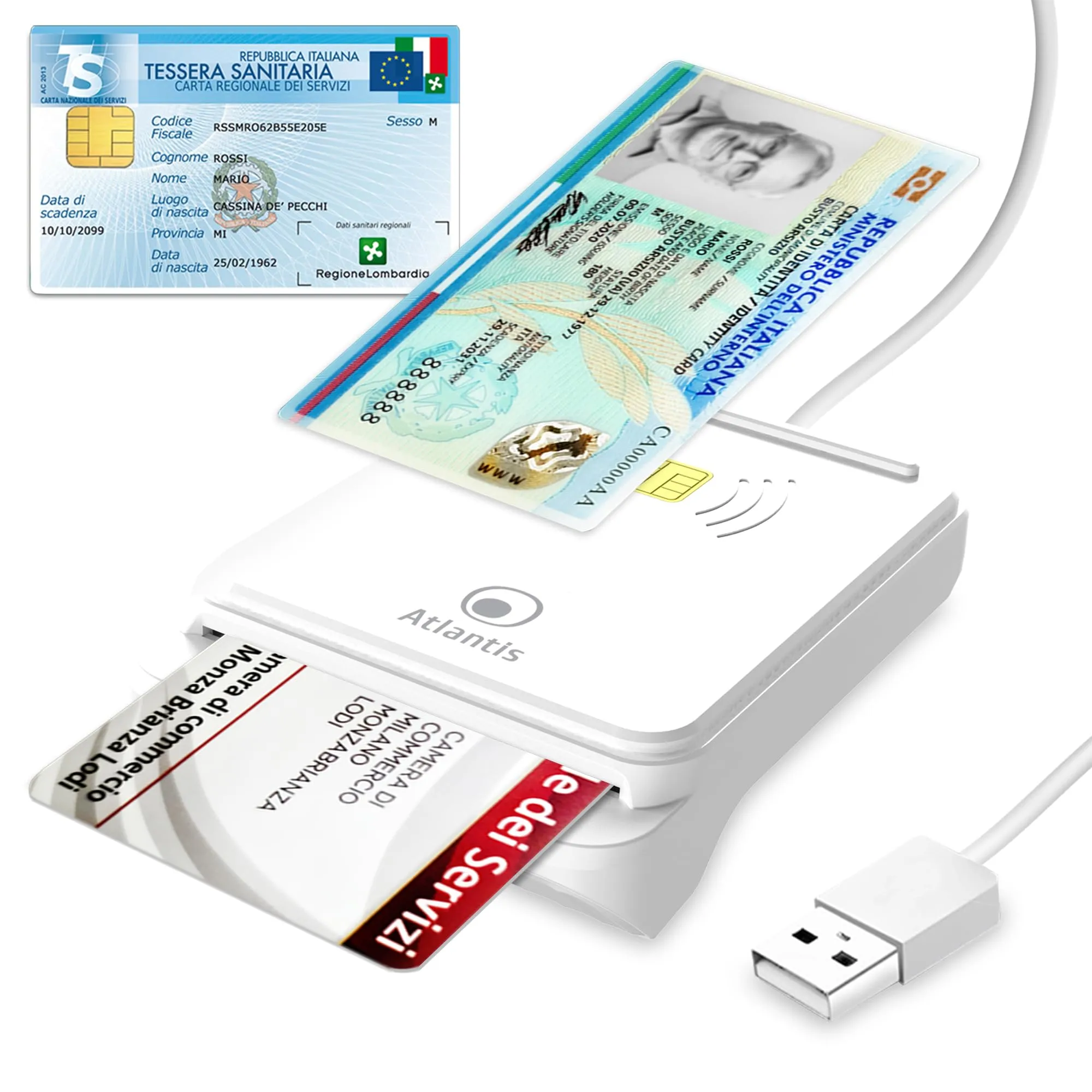 Atlantis Lettore CIE 3.0 e Smart Card CNS
