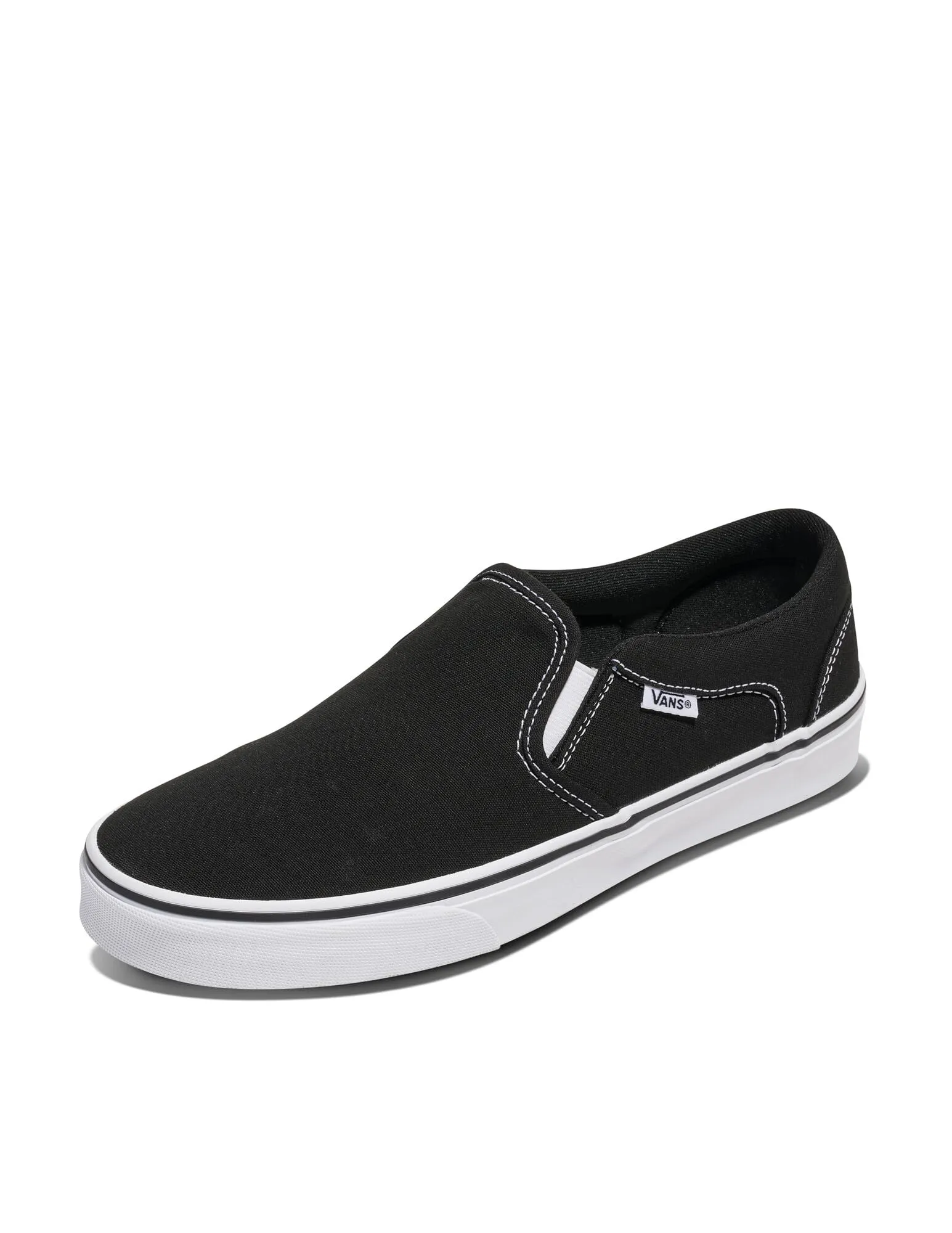 Vans Asher, Sneaker Uomo, Canvas Black/White