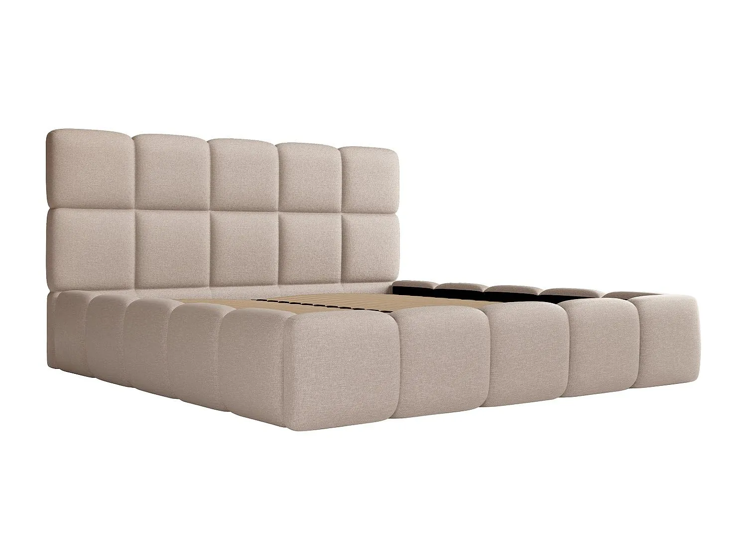 Letto Contenitore Pascal Morabito Damado II Beige 180x200 cm