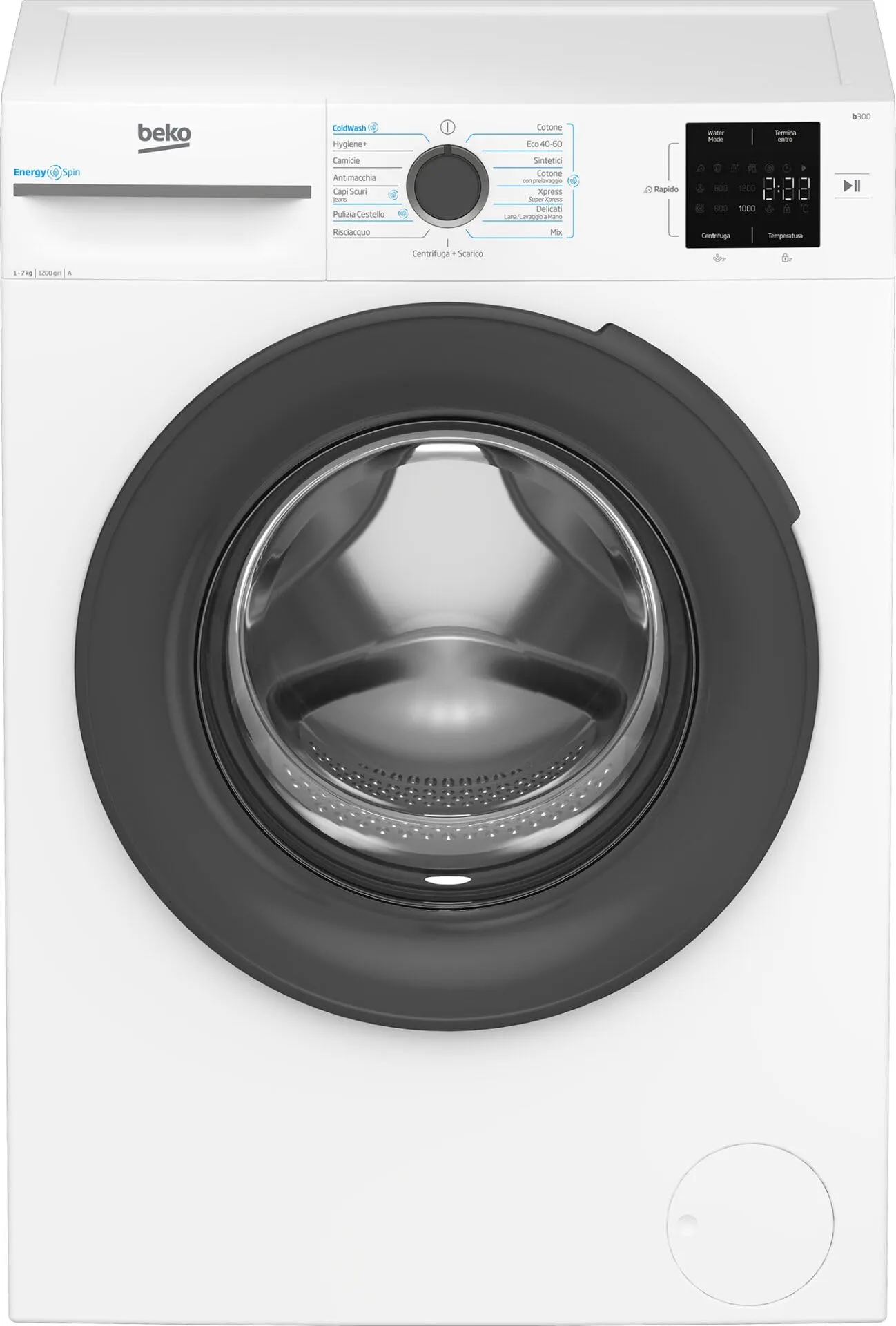 BMWU3721A - Lavatrice Beko 7 kg, 1200 giri, Classe A