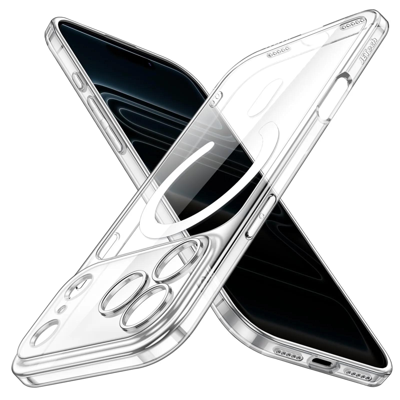 JETech Cover Magnetica Slim per iPhone 17 Pro 6,3 Pollici Compatibile con MagSafe