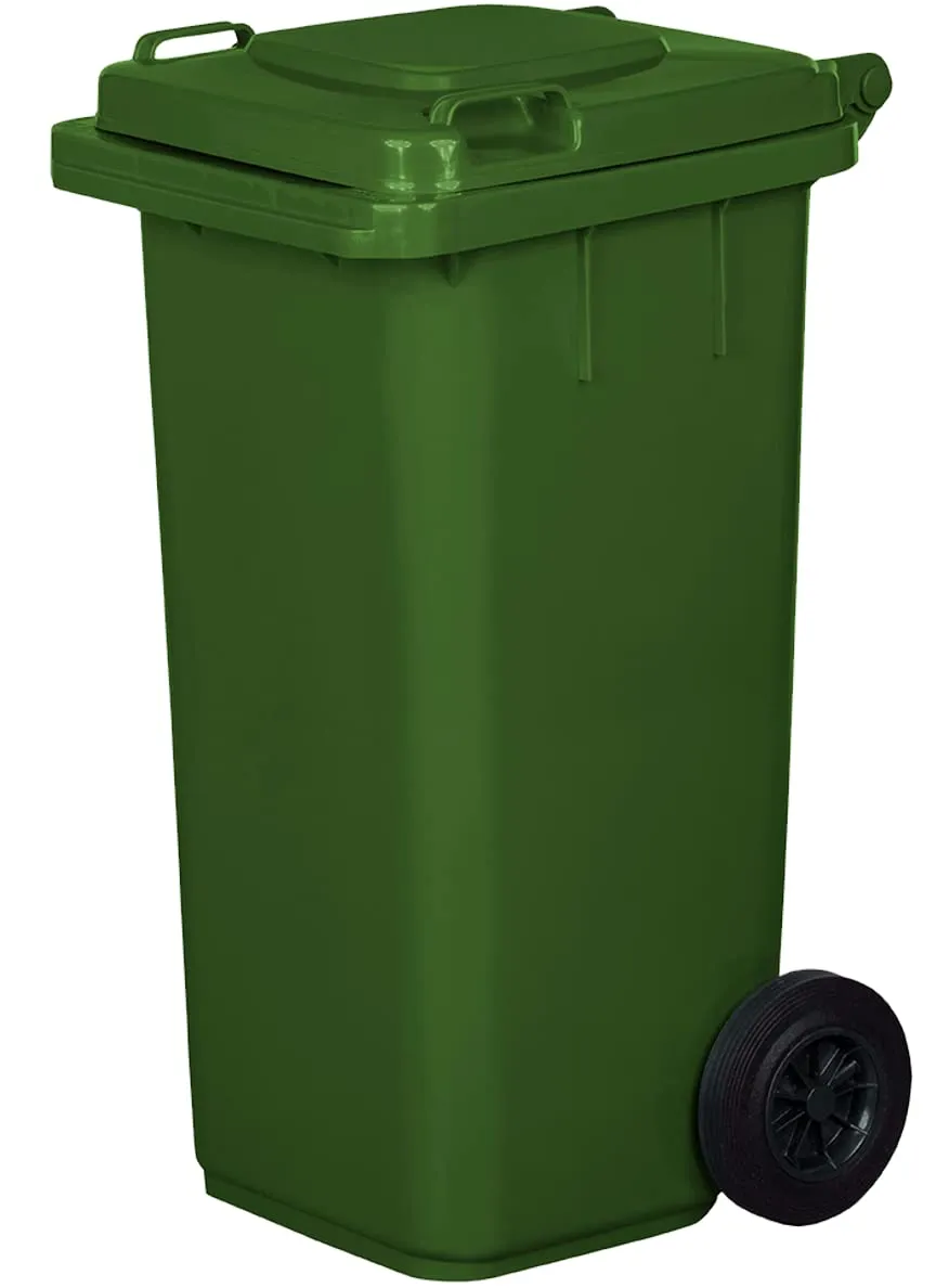 Jestic Bidone per Rifiuti 120L - Silenzioso e Robusto