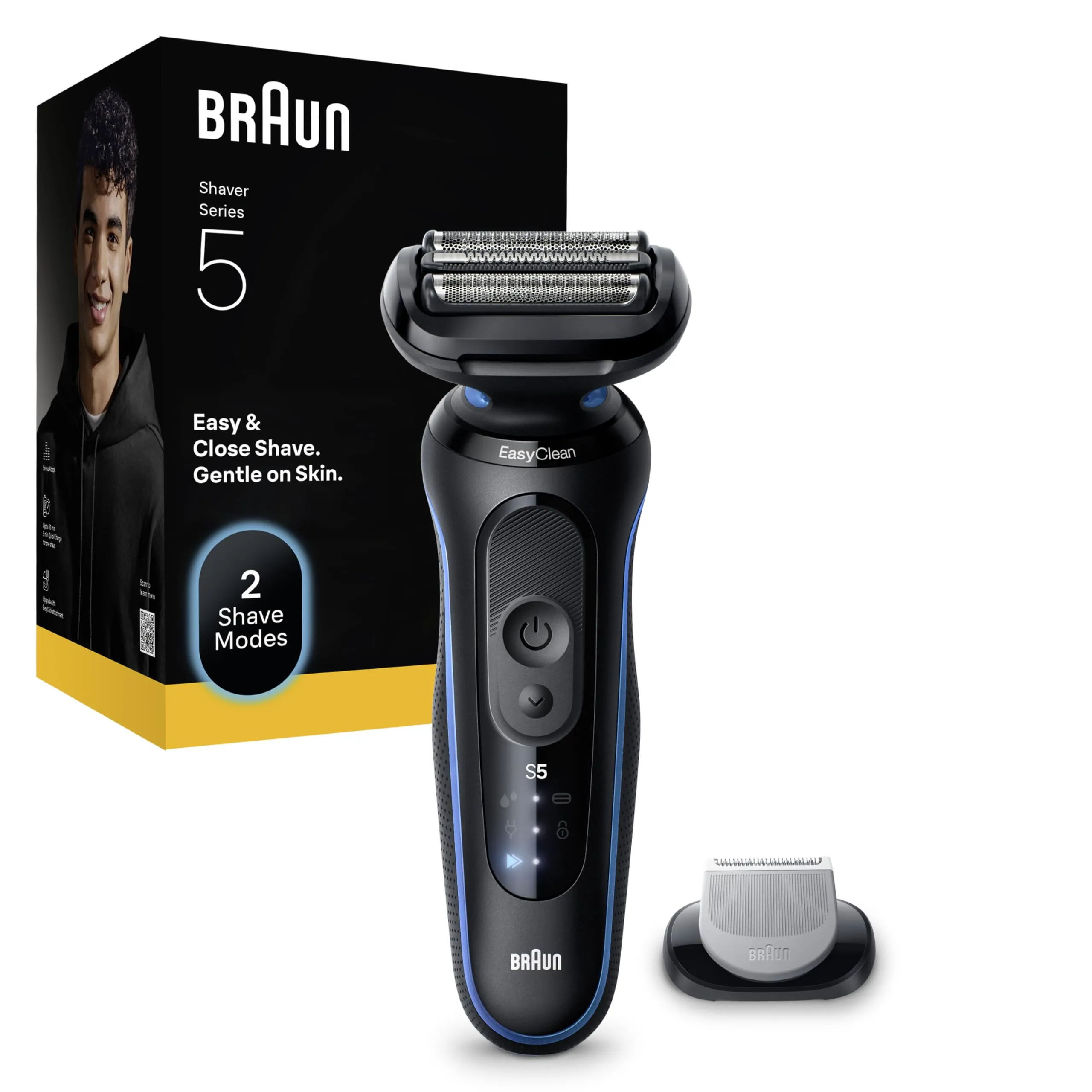 Braun Series 5 52-B1600s Rasoio Elettrico Barba Wet&Dry con Regolabarba e Rifinitore Corpo