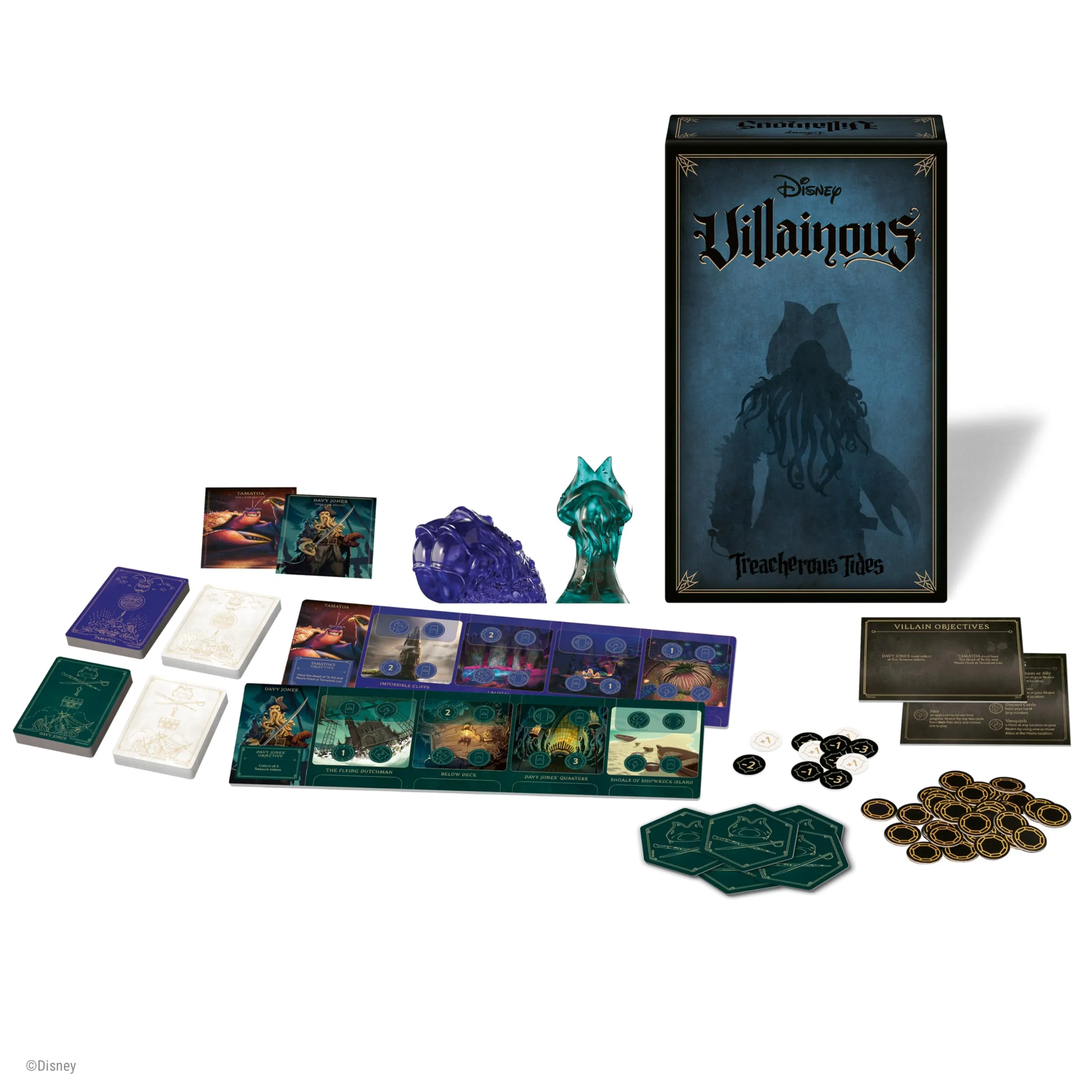 Ravensburger Disney Villainous: Treacherous Tides - Gioco da Tavolo Strategico