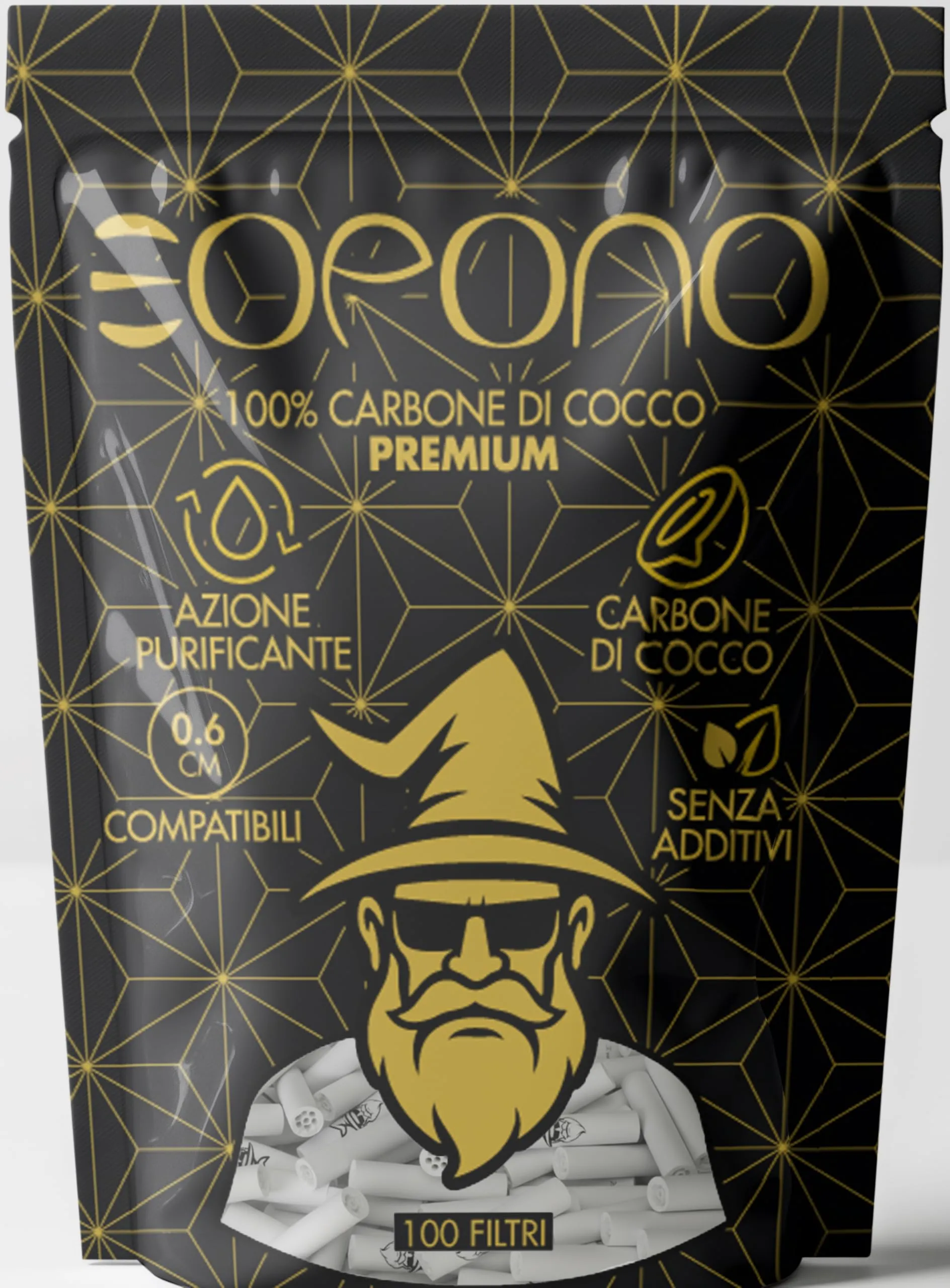 EOPONO® 100 Filtri Carbone Attivo Ø6mm Doppia Ceramica