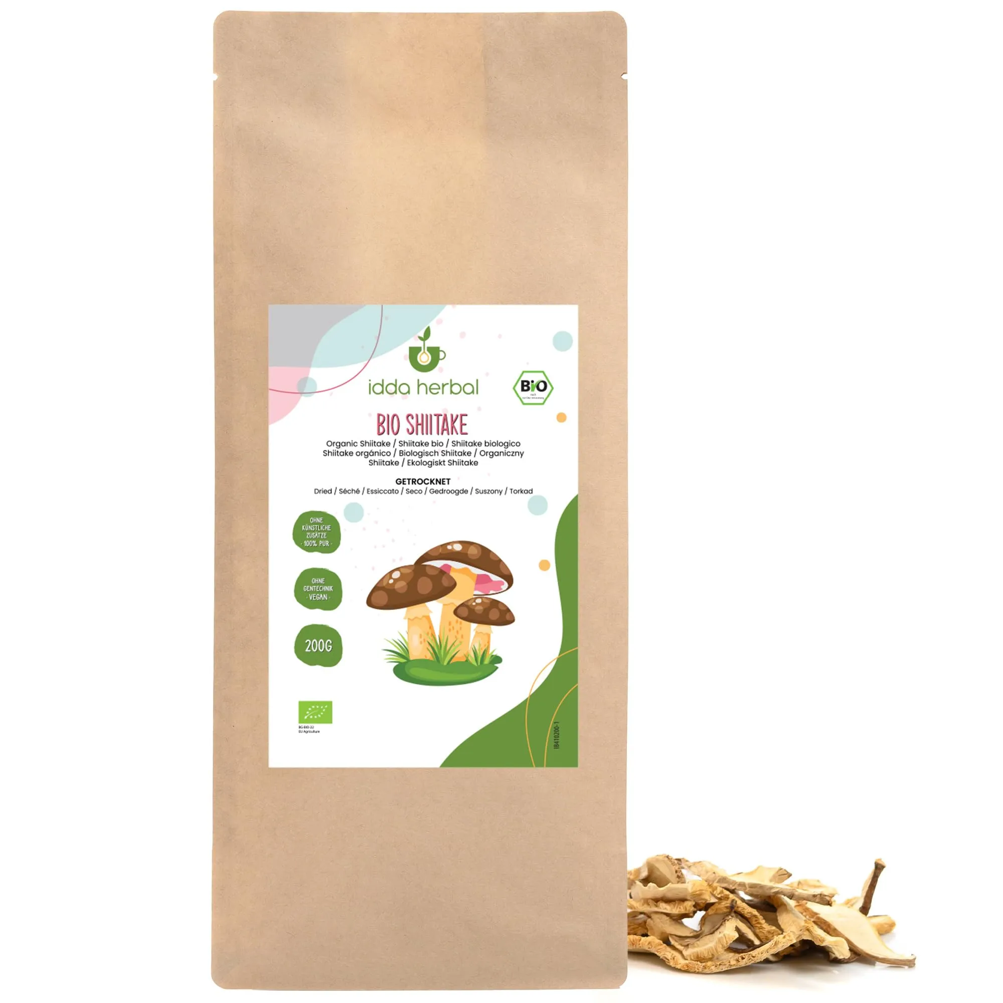 Funghi Shiitake Biologici Secchi - Sapore Intenso e Versatile