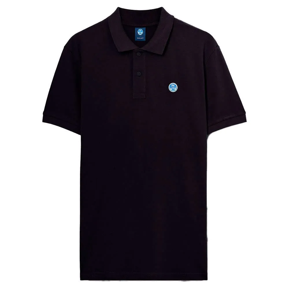 Polo North Sails Manica Corta con Logo - Nero - Taglia XL