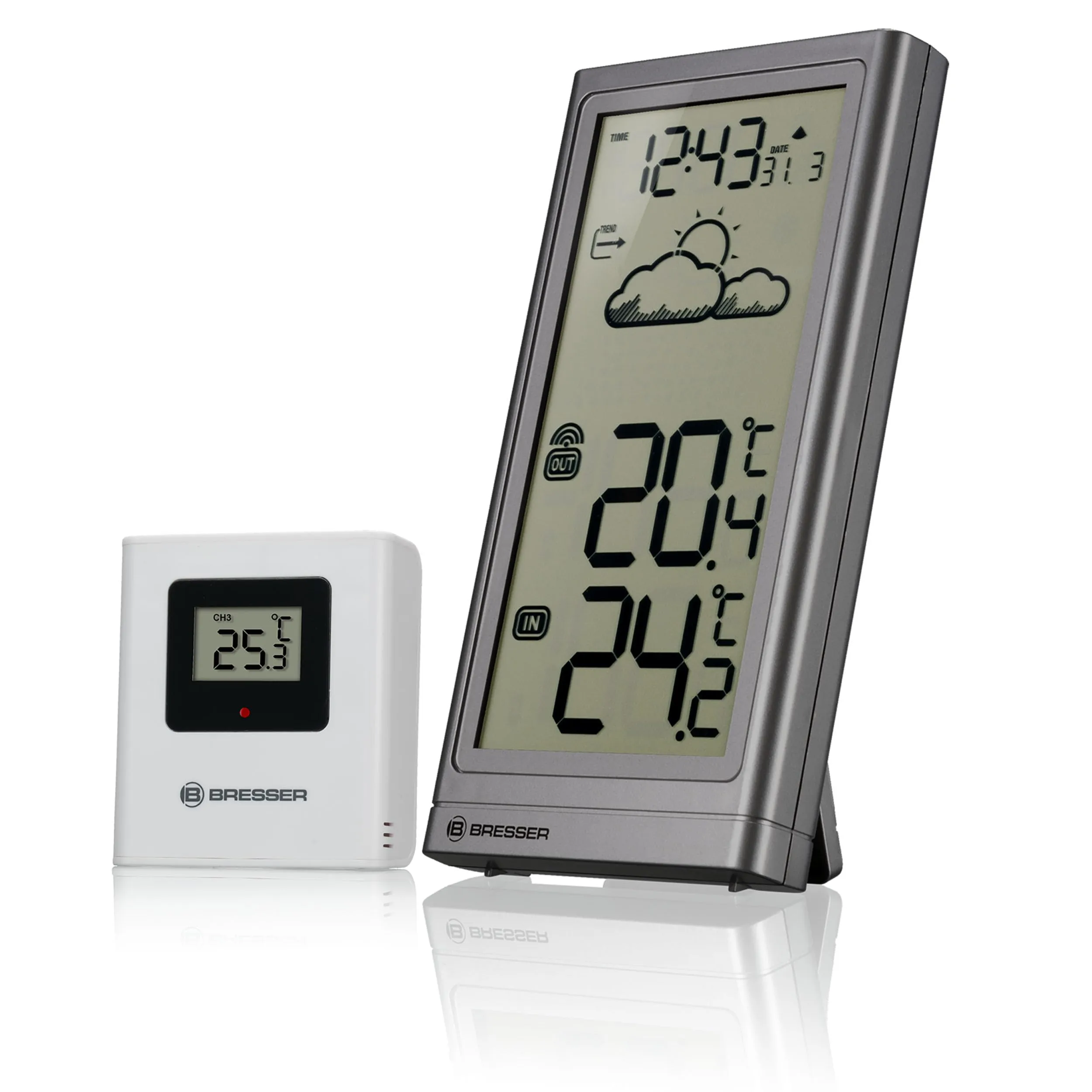 Stazione Meteo Bresser con Sensore Esterno e Ampio Display