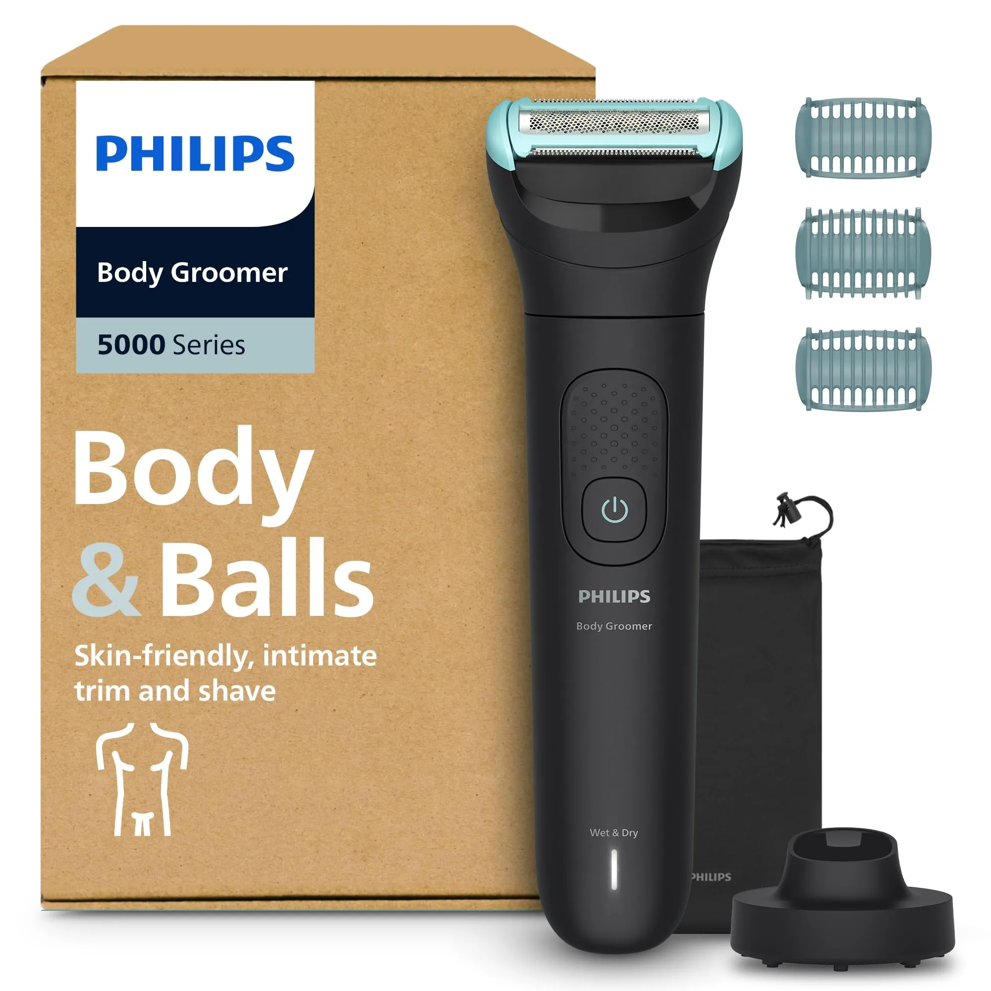 Philips Bodygroom Serie 5000 BG5485/30 - Rifinitore Intimo e Corpo Uomo