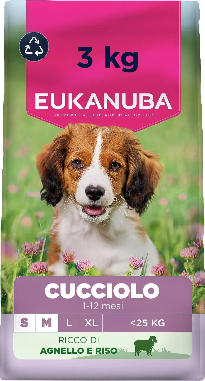 Eukanuba Puppy Agnello e Riso Small&Medium Breed - 3kg