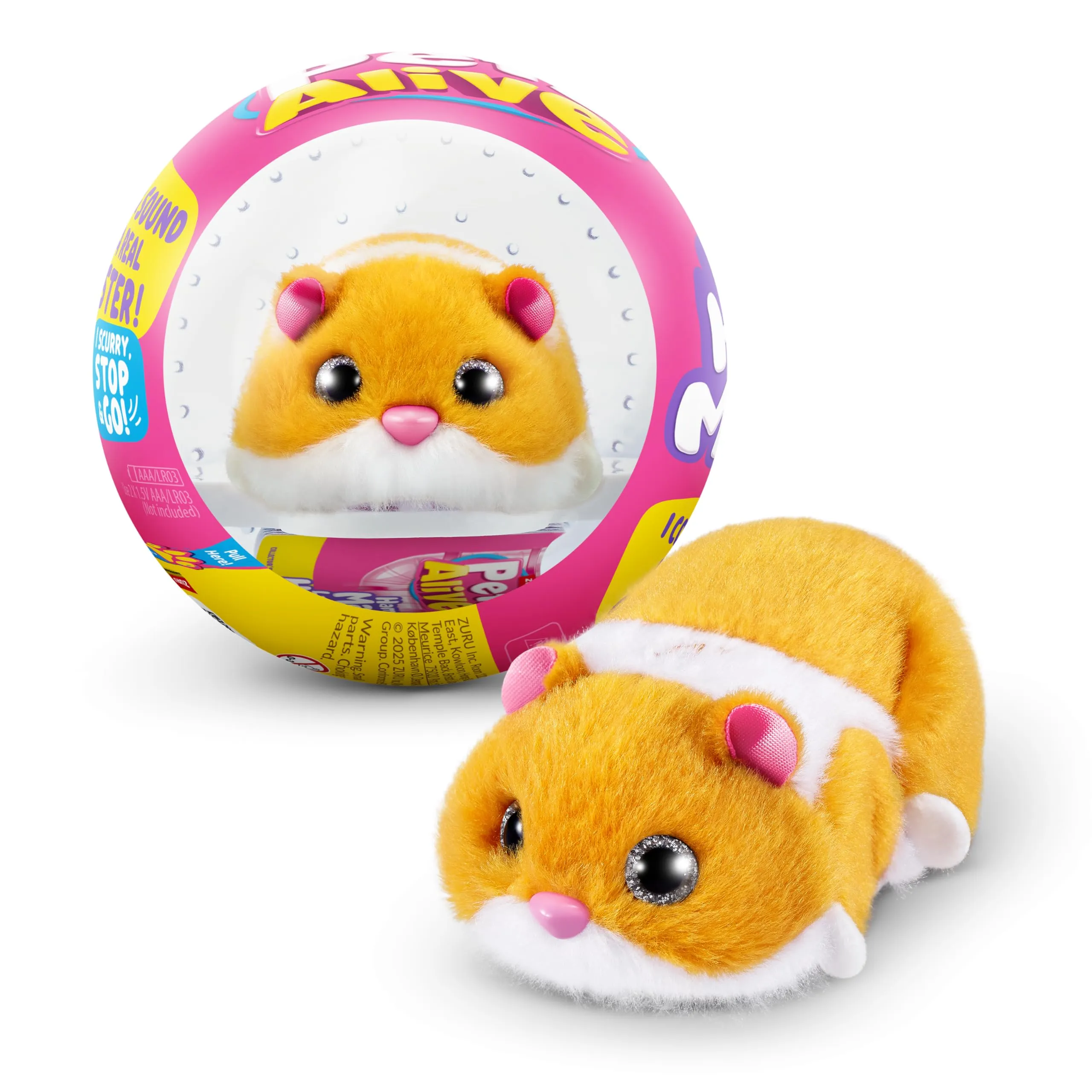 Pets Alive Hamster Mania by ZURU, Criceto Arancione Interattivo