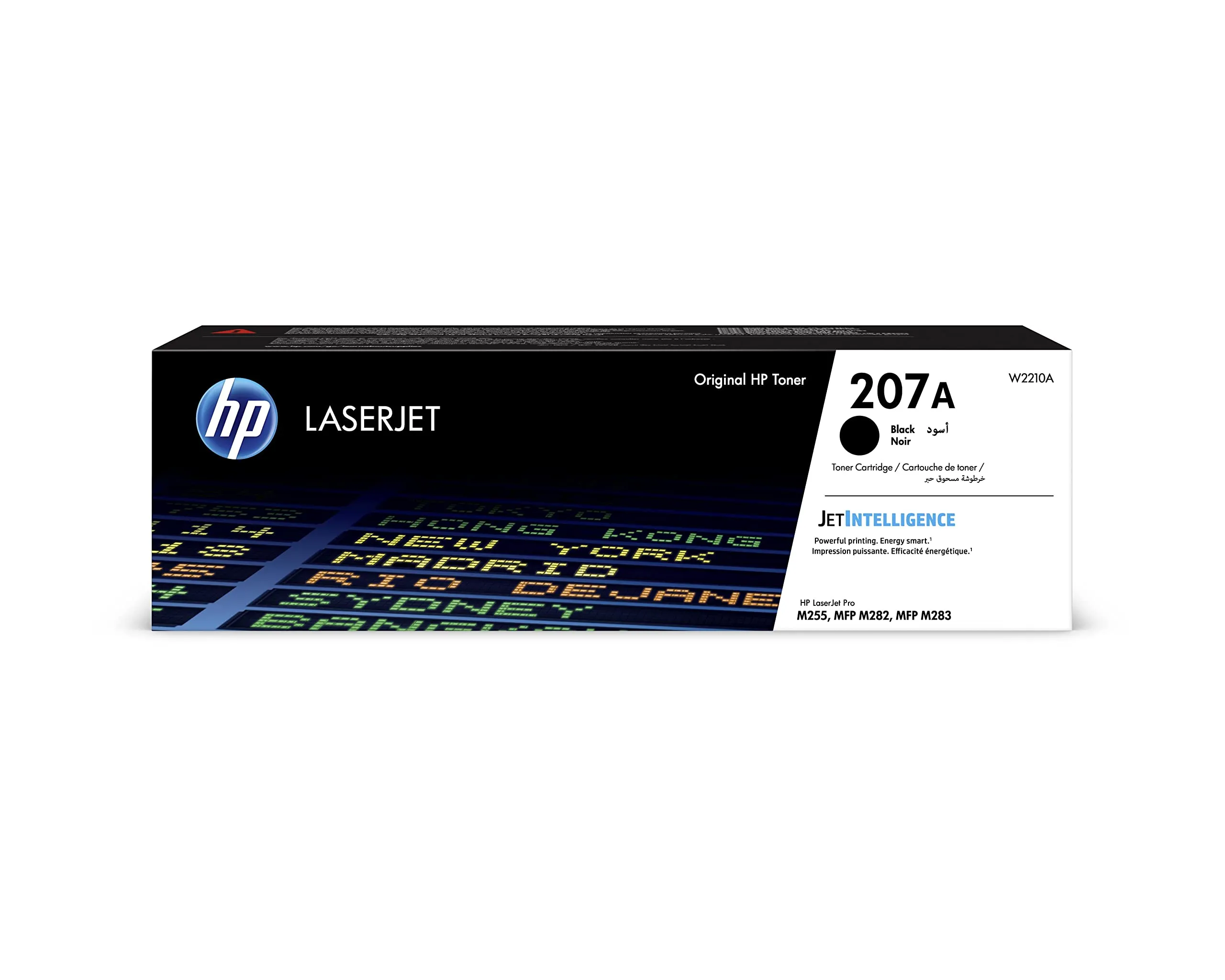 HP 207A W2210A, Cartuccia Toner Originale HP da 1350 Pagine, Compatibile con le Stampanti HP LaserJet Pro M255, MFP M282 e MFP M283, Nero