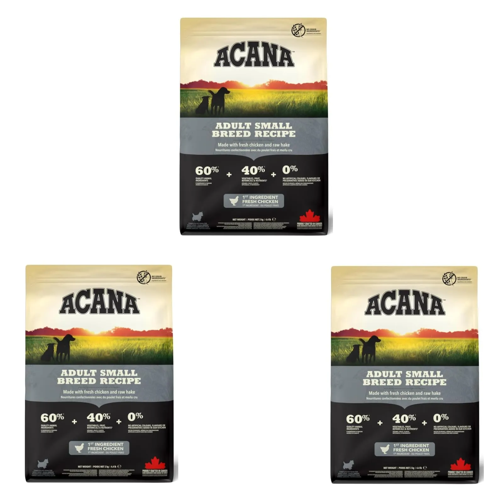 Acana Adult Small Breed Recipe - Tripla Confezione (3 x 340g)