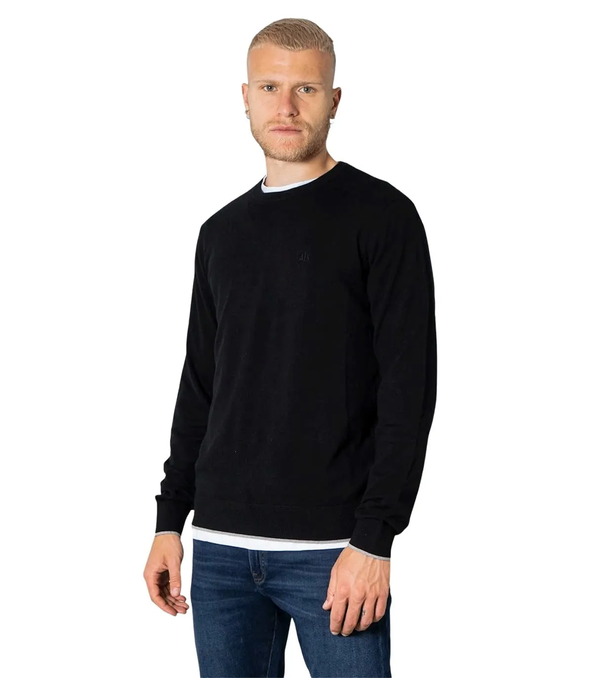 ARMANI EXCHANGE Maglione Uomo Girocollo Nero