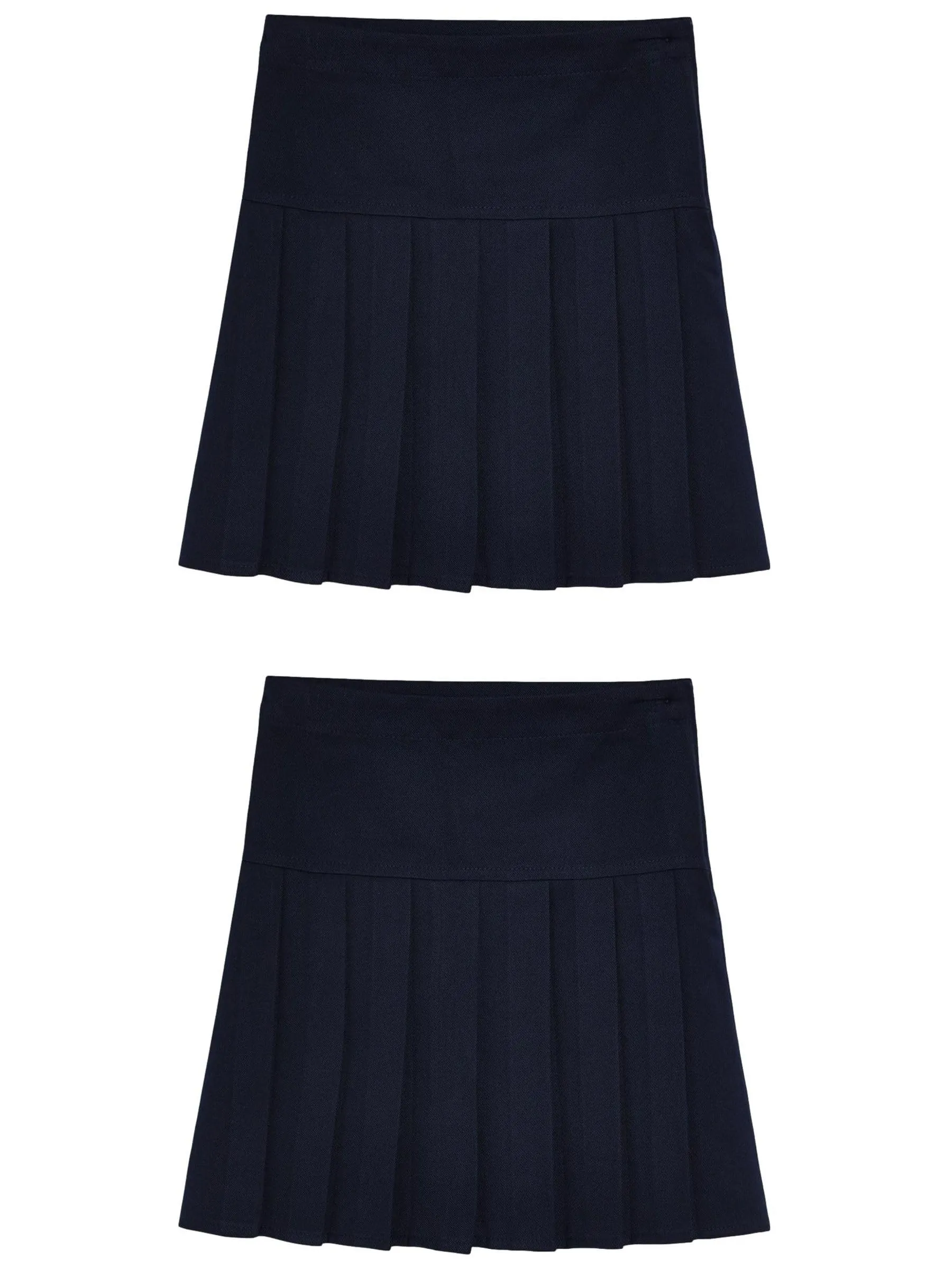 NEXT Confezione da 2 Gonne a Pieghe Blu Marino per la Scuola - 7 Anni
