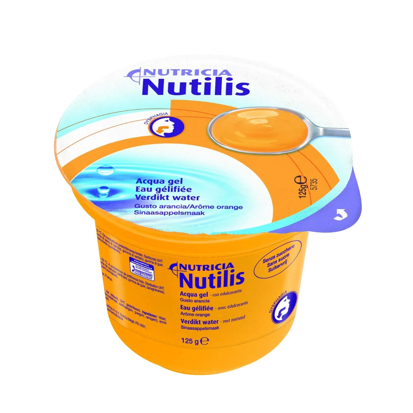Nutilis Aqua Gel Arancia - Soluzione Idratante per la Disfagia