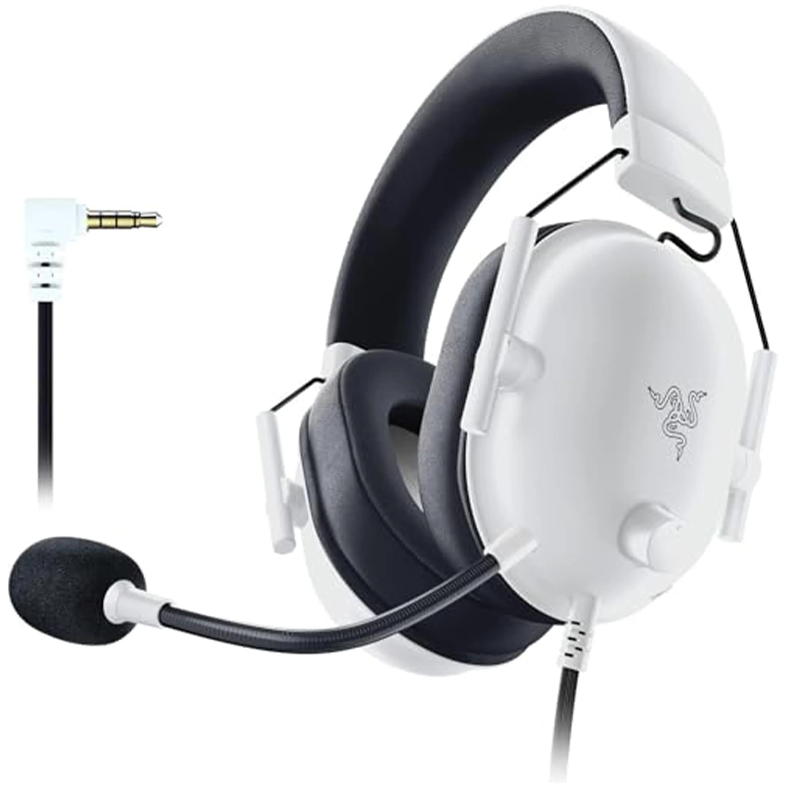 Razer BlackShark V2 X - Cuffie da Gioco Esports Cablate Multipiattaforma (Driver TriForce da 50 mm, Microfono cardioide HyperClear, Audio Surround 7.1) Bianco