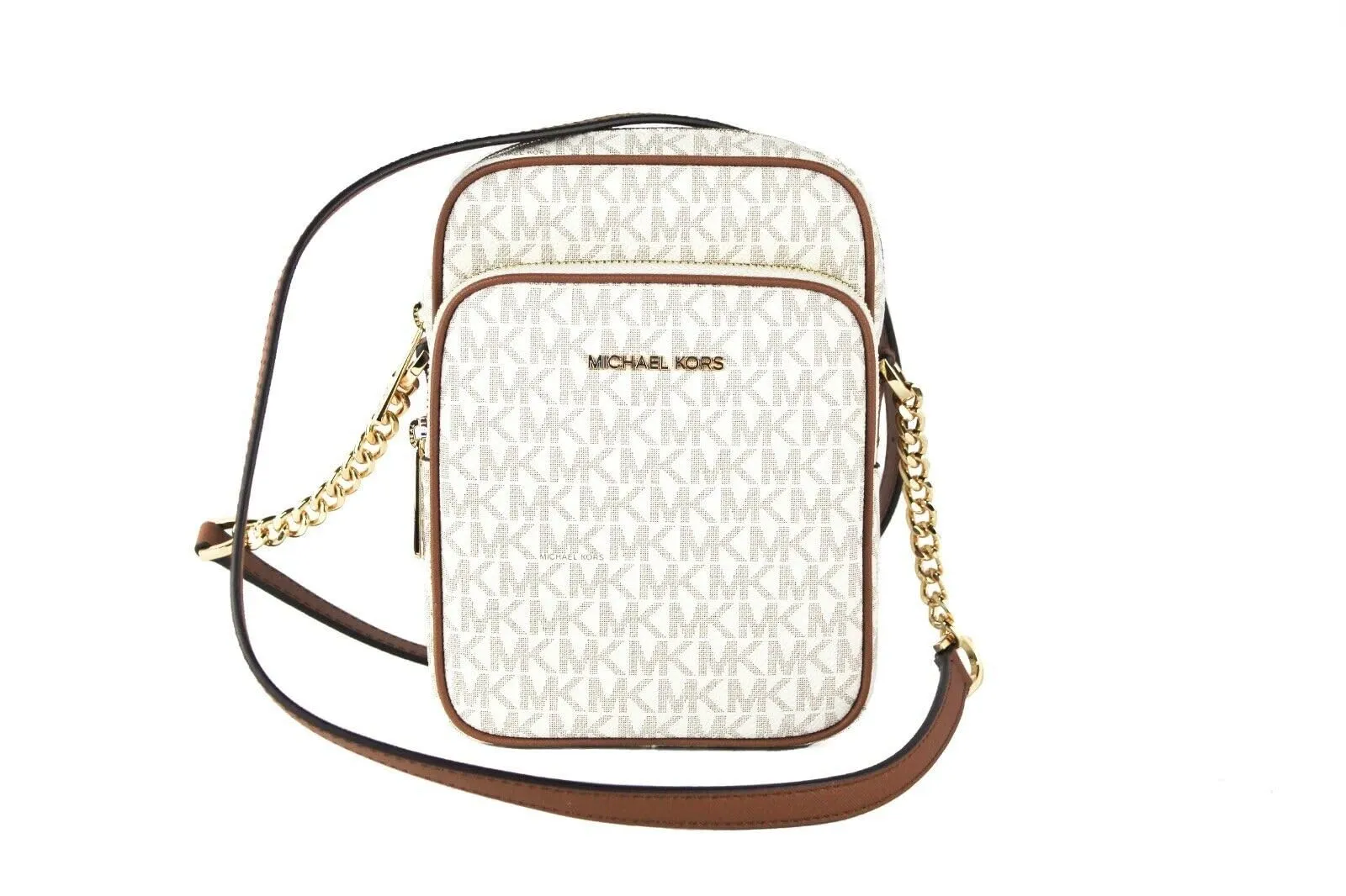 Michael Kors Jet Set Travel Borsetta a Tracolla con Logo - Vaniglia
