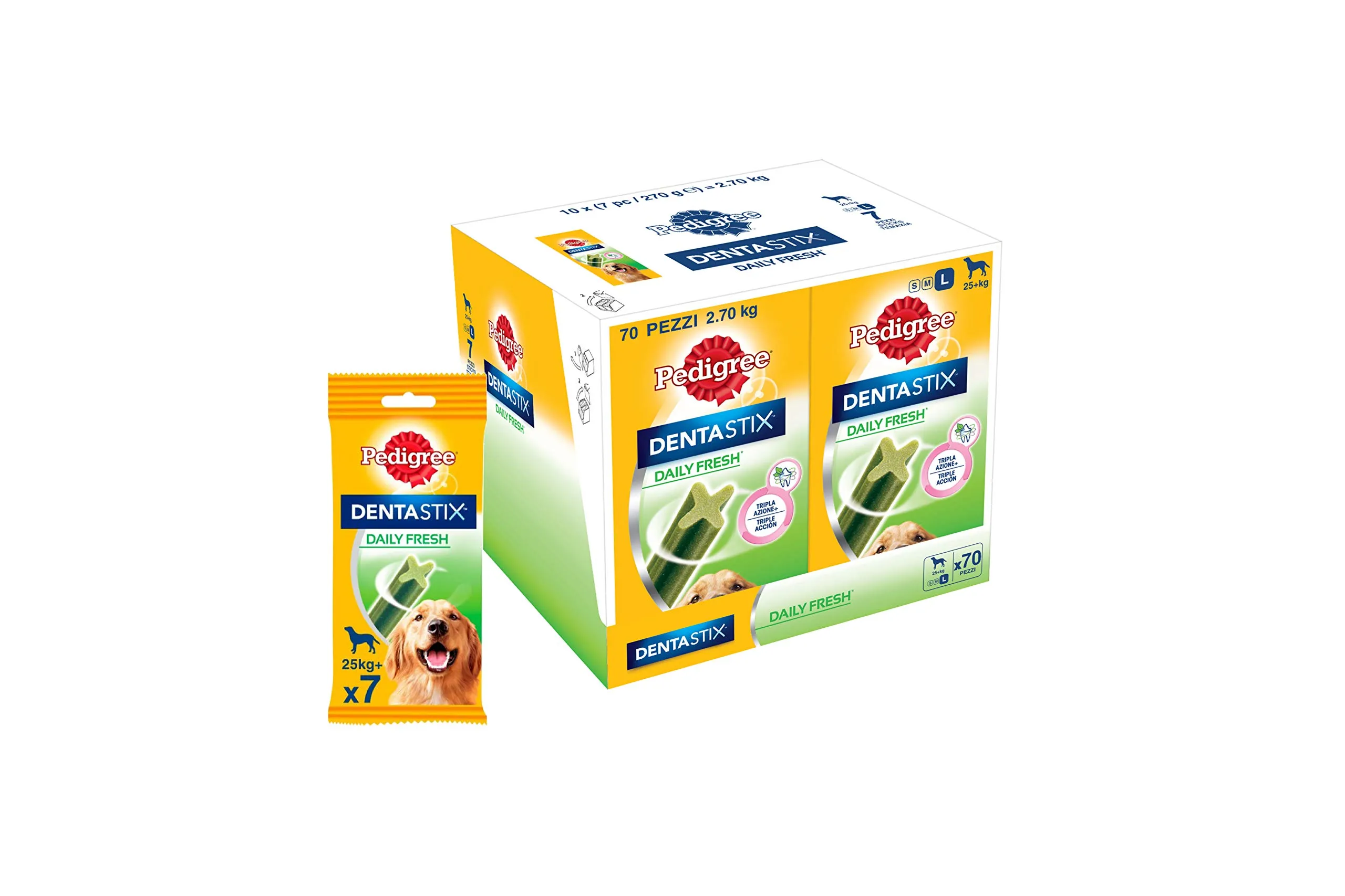 Pedigree Dentastix Fresh per Cani Grandi (25kg+) - 70 Snack