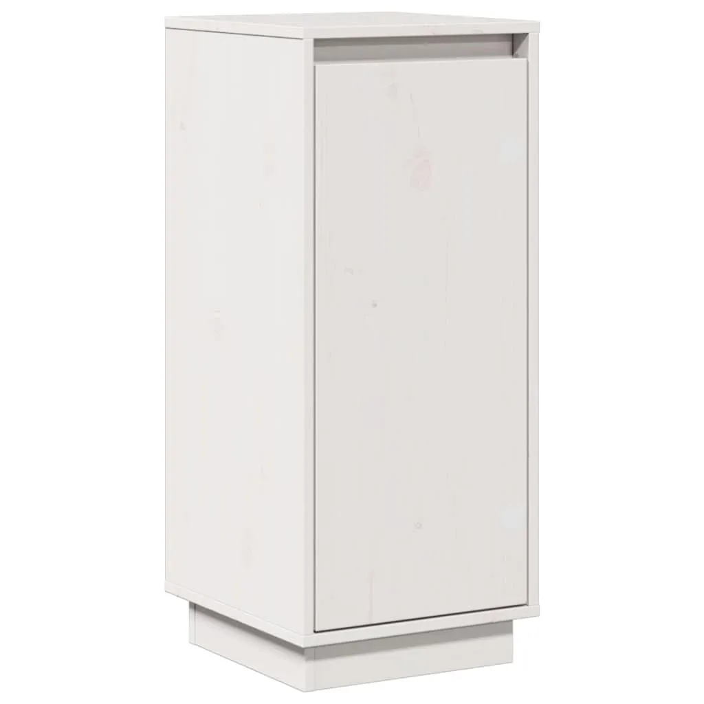 vidaXL Credenza Bianca in Legno Massello di Pino - Eleganza e Funzionalità per la Tua Casa