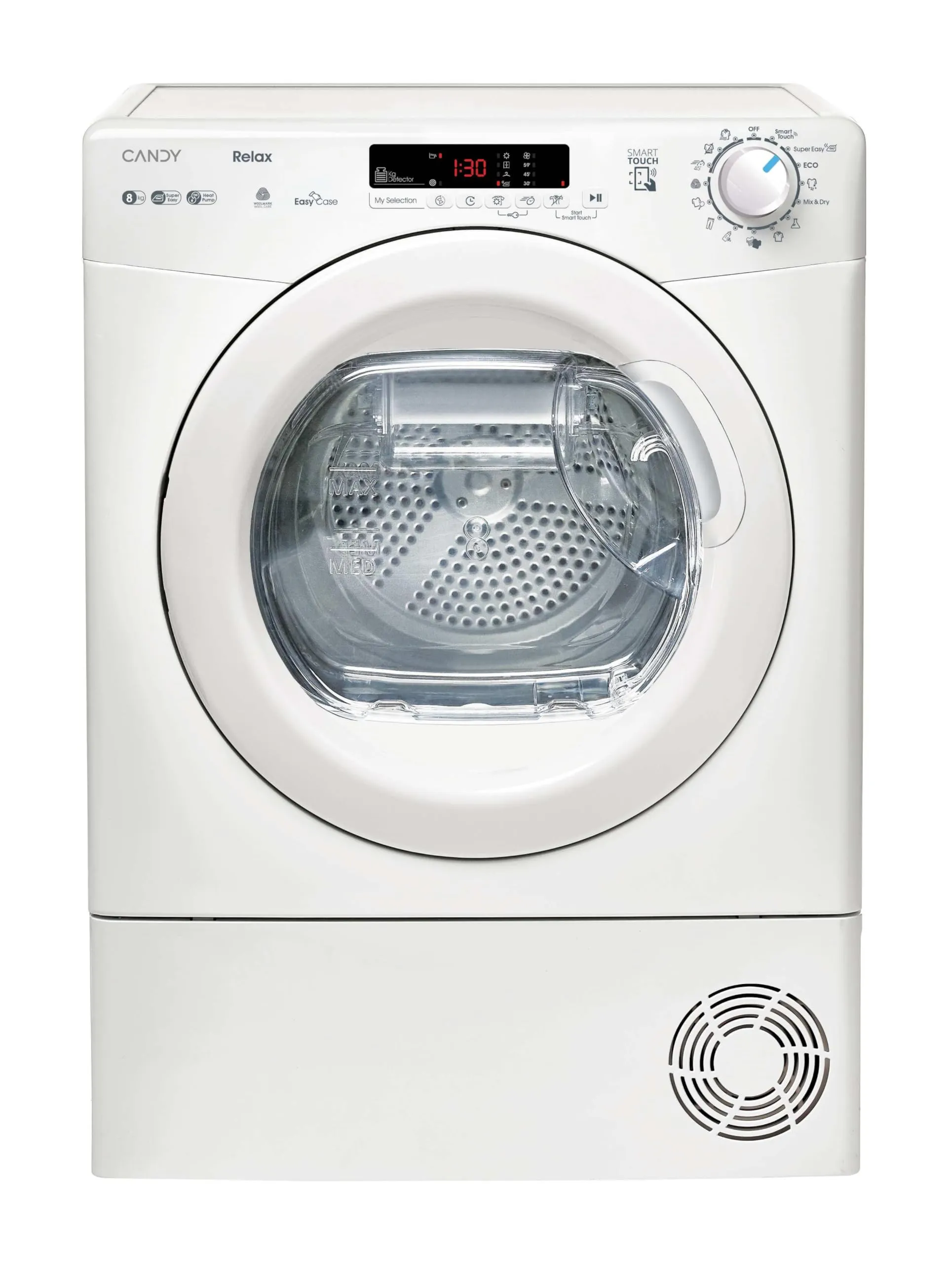 Candy Smart CR EH8N1DE-S Asciugatrice a Pompa di Calore