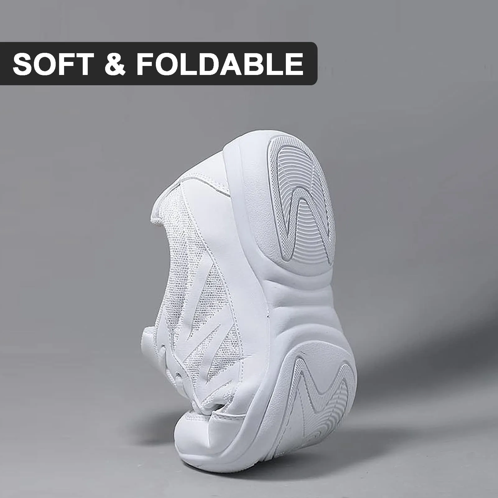 Scarpe da cheerleading, da donna, da cheerleading, da ballo, da ginnastica, jazz, yoga, da allenamento, per attività all'aria aperta, colore: bianco, Bianco 1, 34 EU