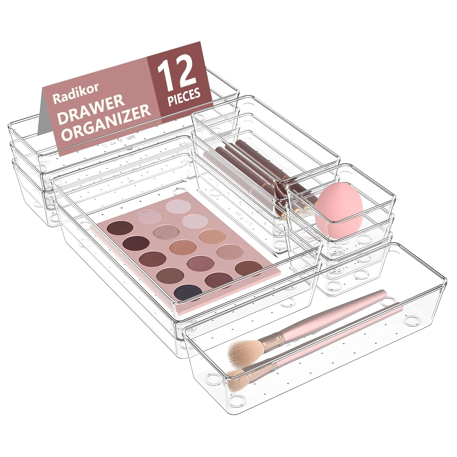 Radikor Organizer Cassetti 12 Pezzi