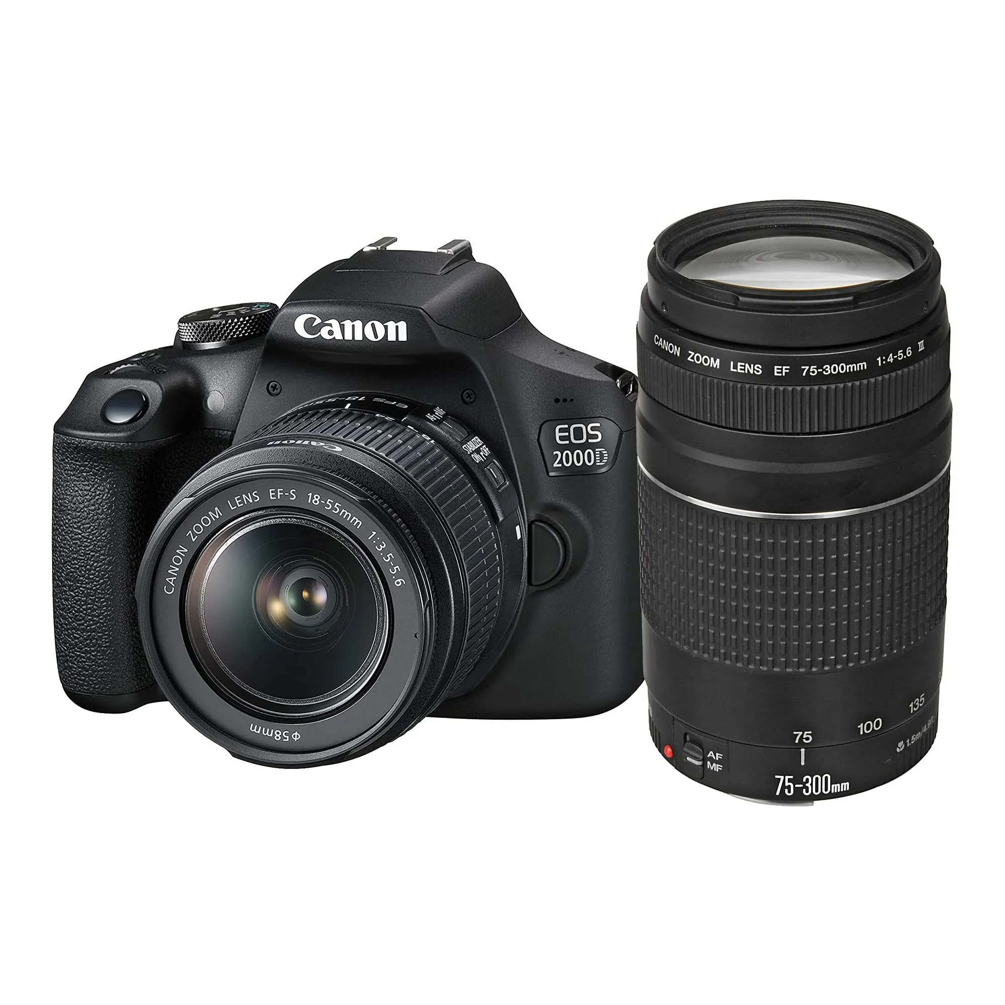 Canon EOS 2000D Fotocamera Reflex Digitale, Nero, Full-Size