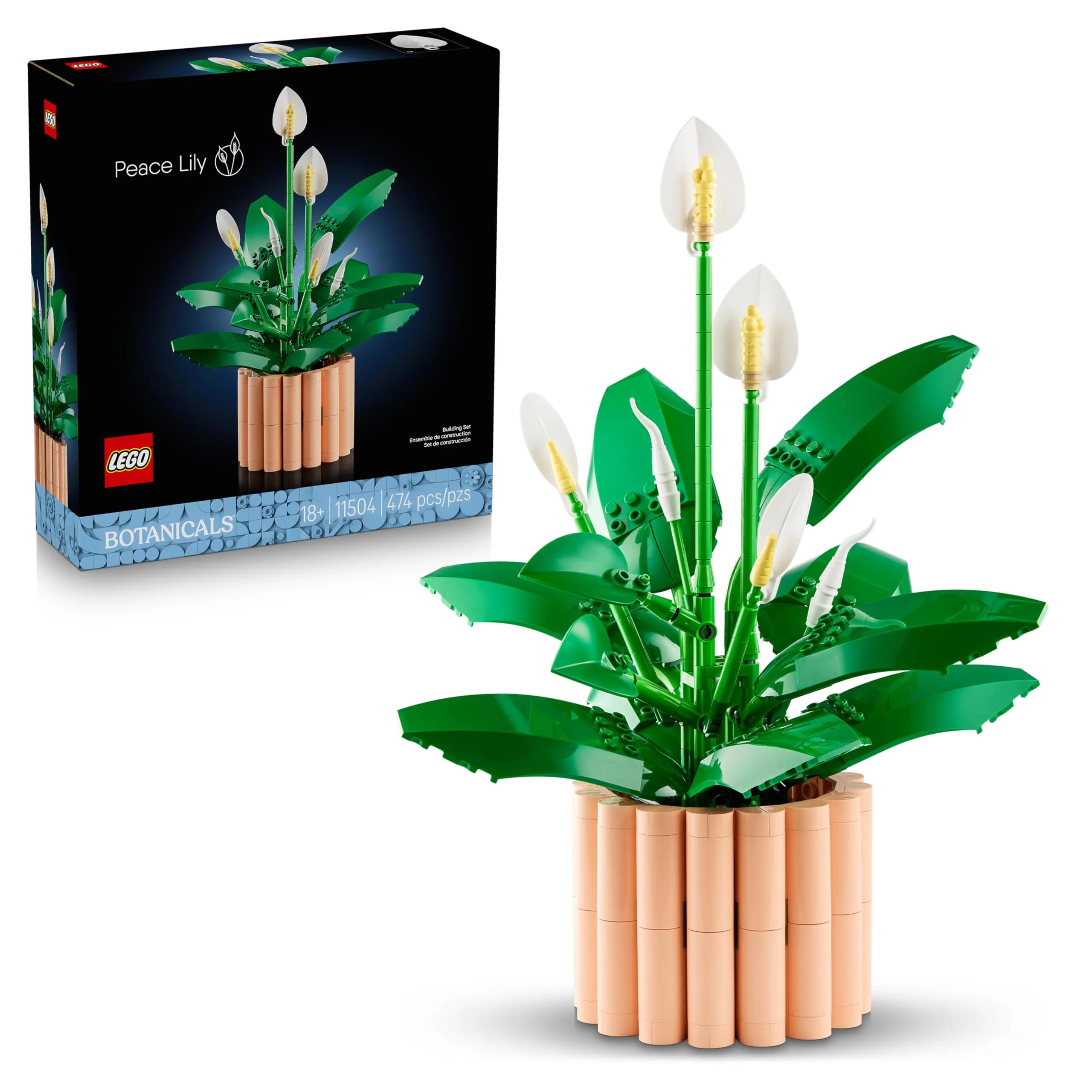 LEGO Botanicals Spatifillo - Set per Adulti di Piante Artificiali